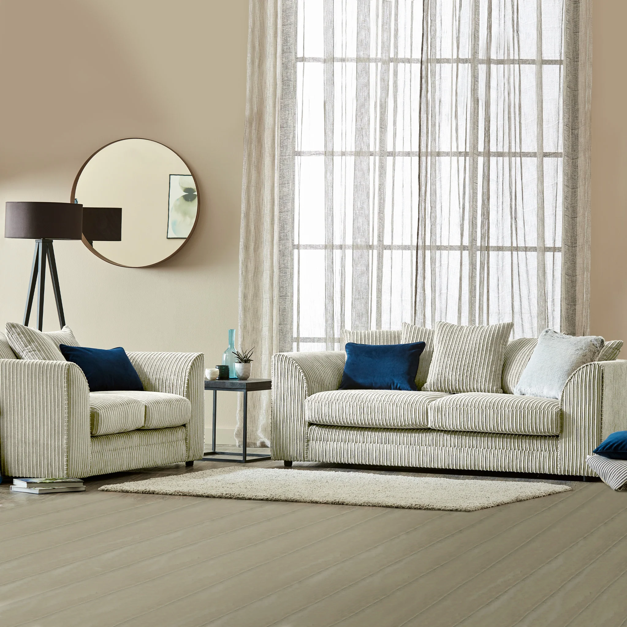 Bletchley Jumbo Cord 3 Seater Sofa - Image 53