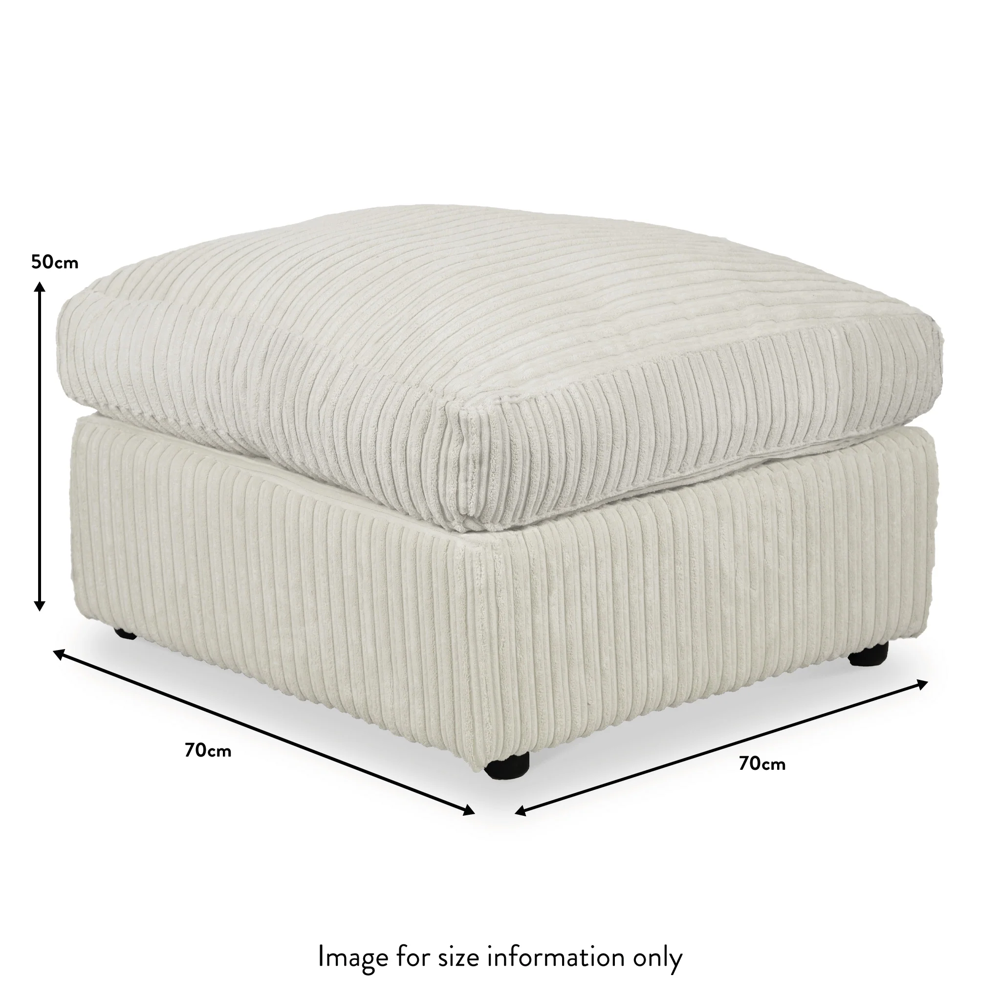 Bletchley Jumbo Cord Footstool - Image 25
