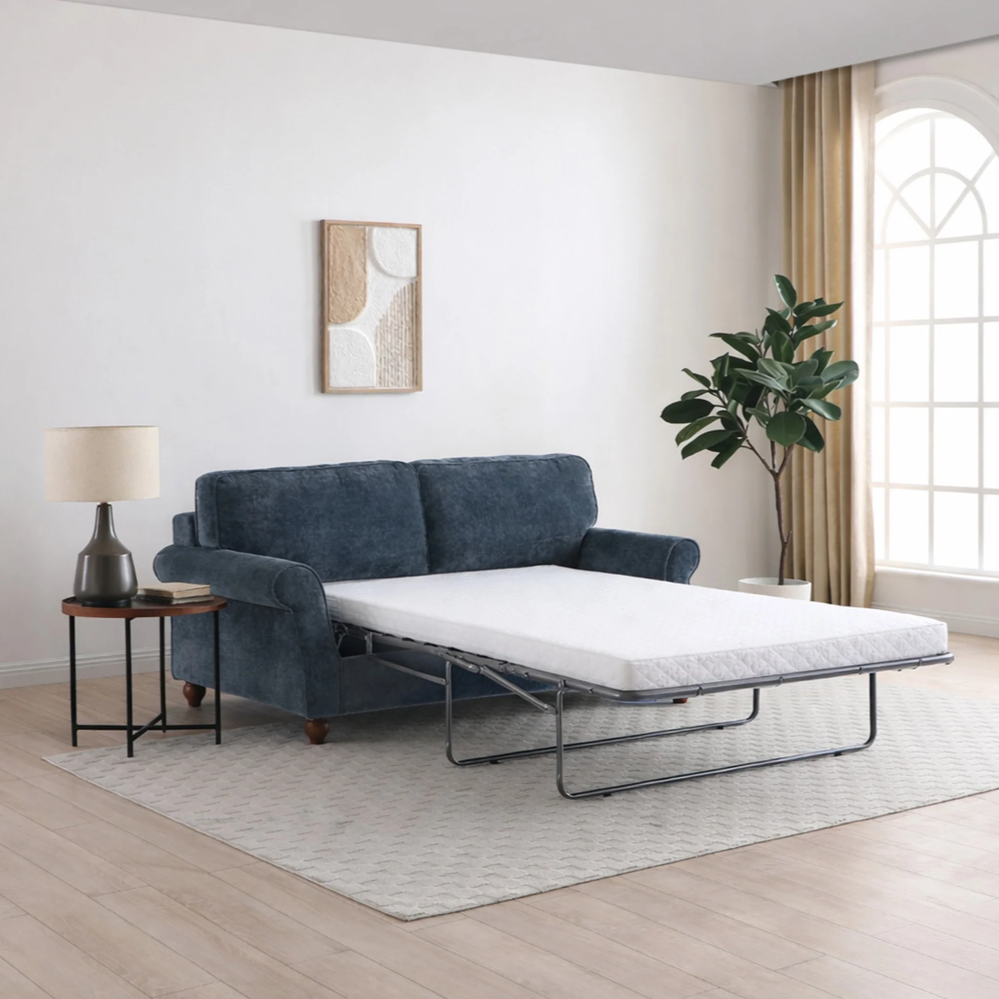 Blythe 2 Seater Sofa Bed With Foam Mattress - Image 13