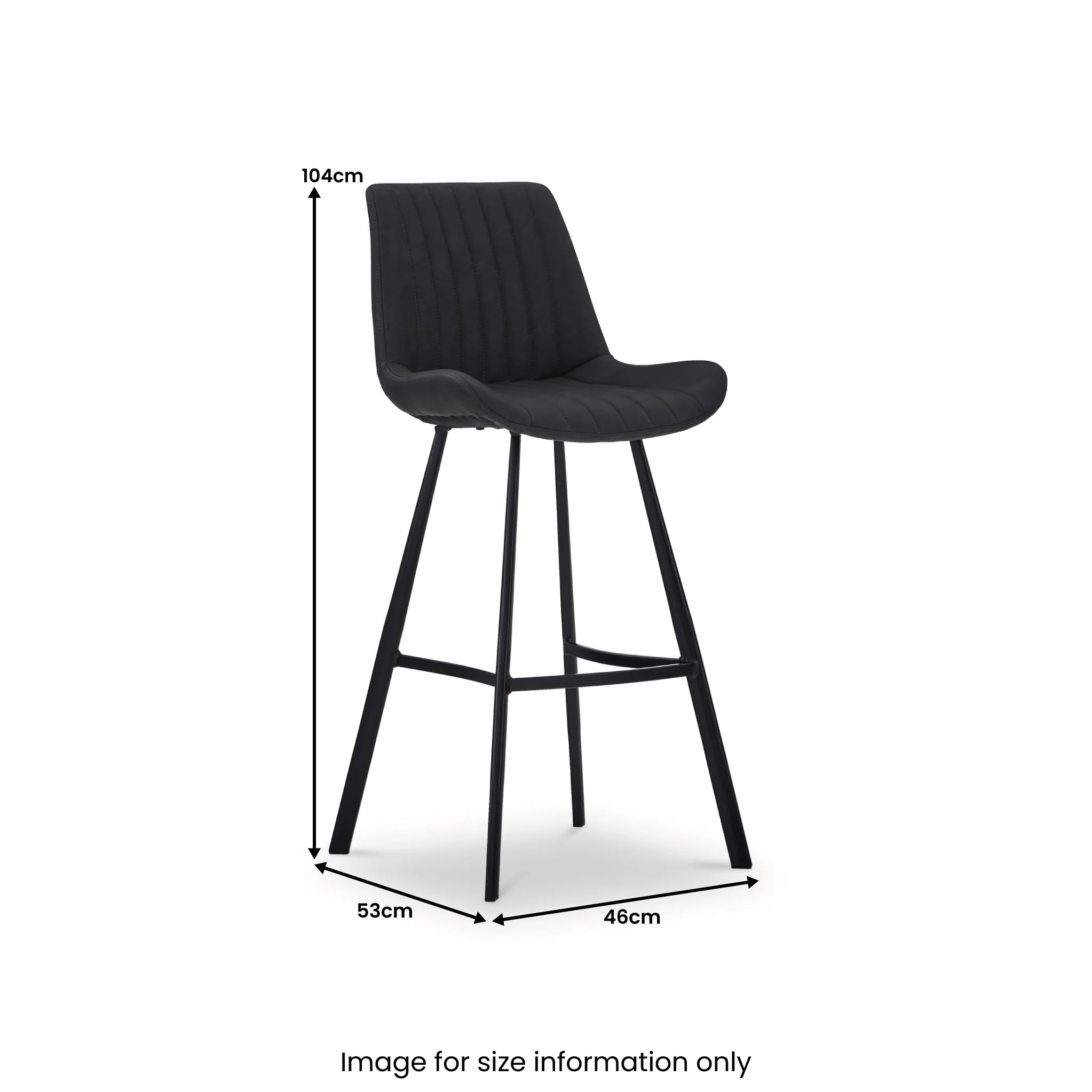 Bolton Faux Leather Bar Stool - Image 5