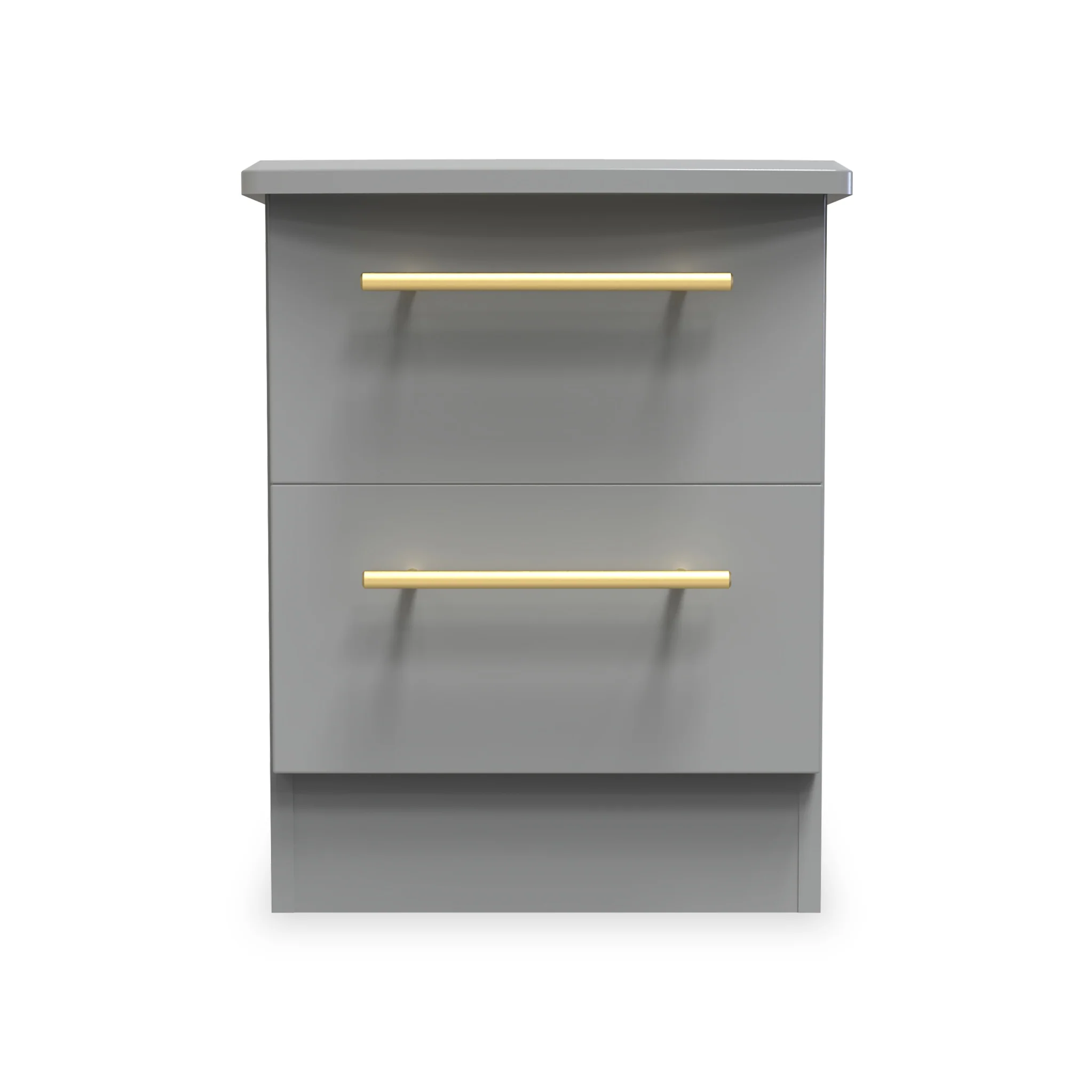 Bramham Grey 2 Drawer Bedside - Image 2