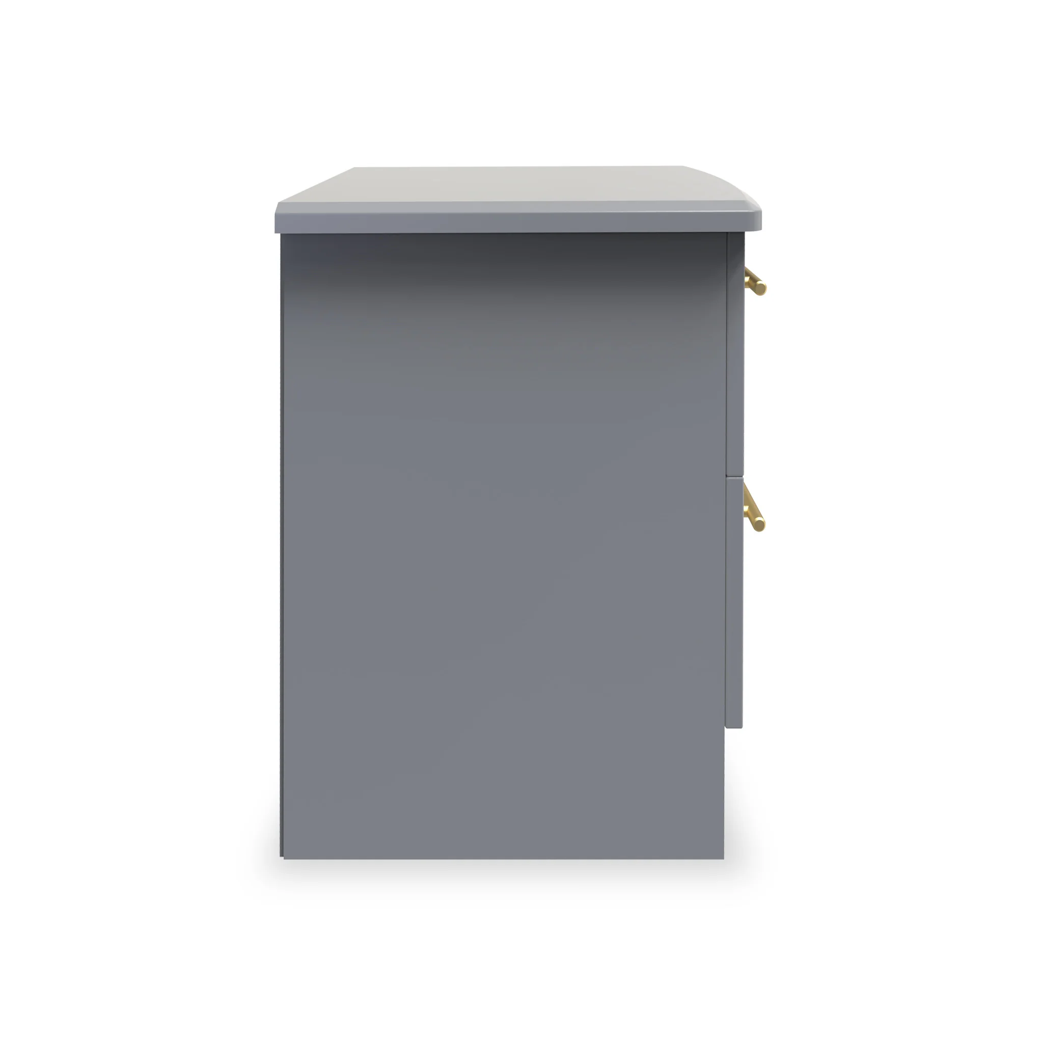 Bramham Grey 2 Drawer Bedside - Image 5