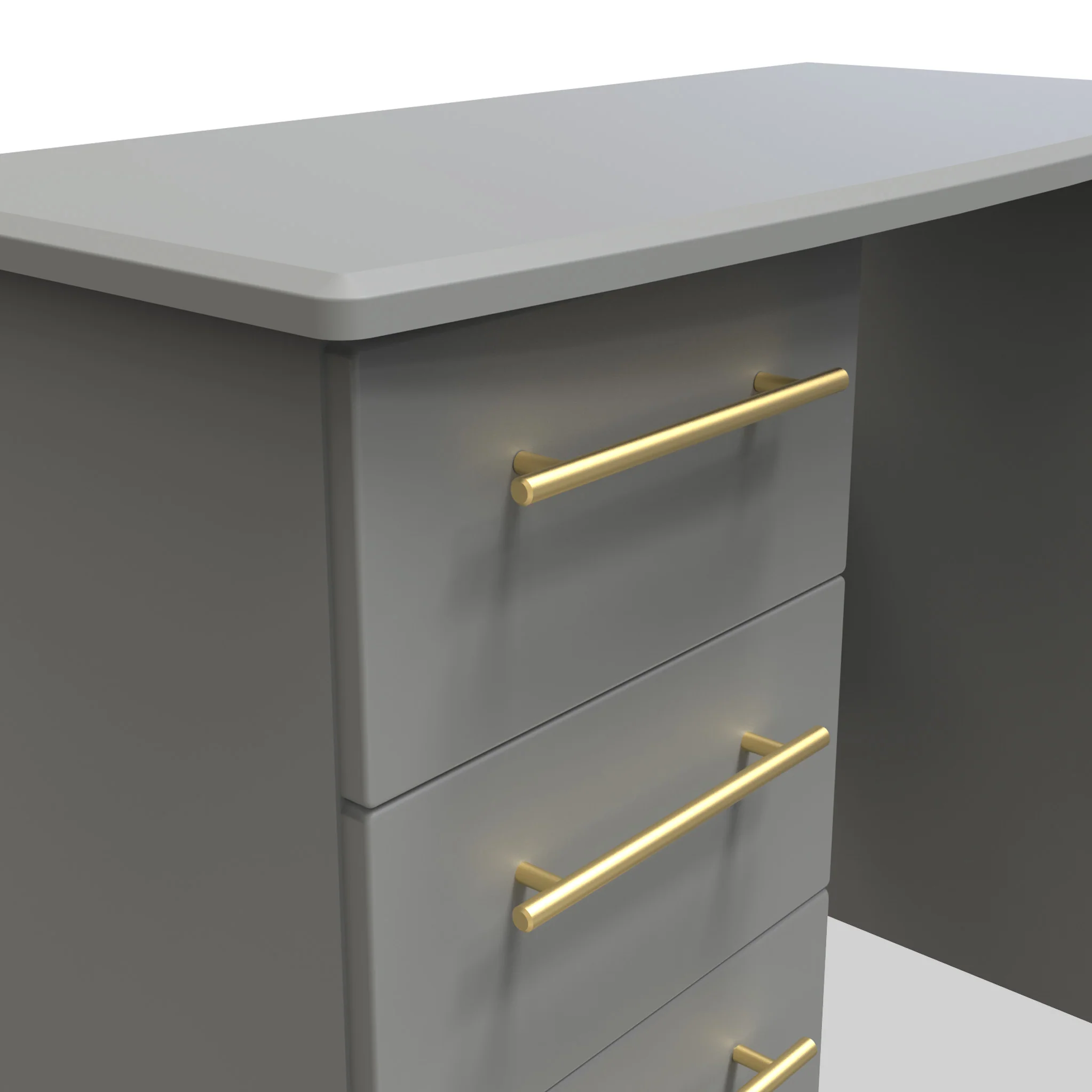 Bramham Grey 3 Drawer Dressing Table - Image 3