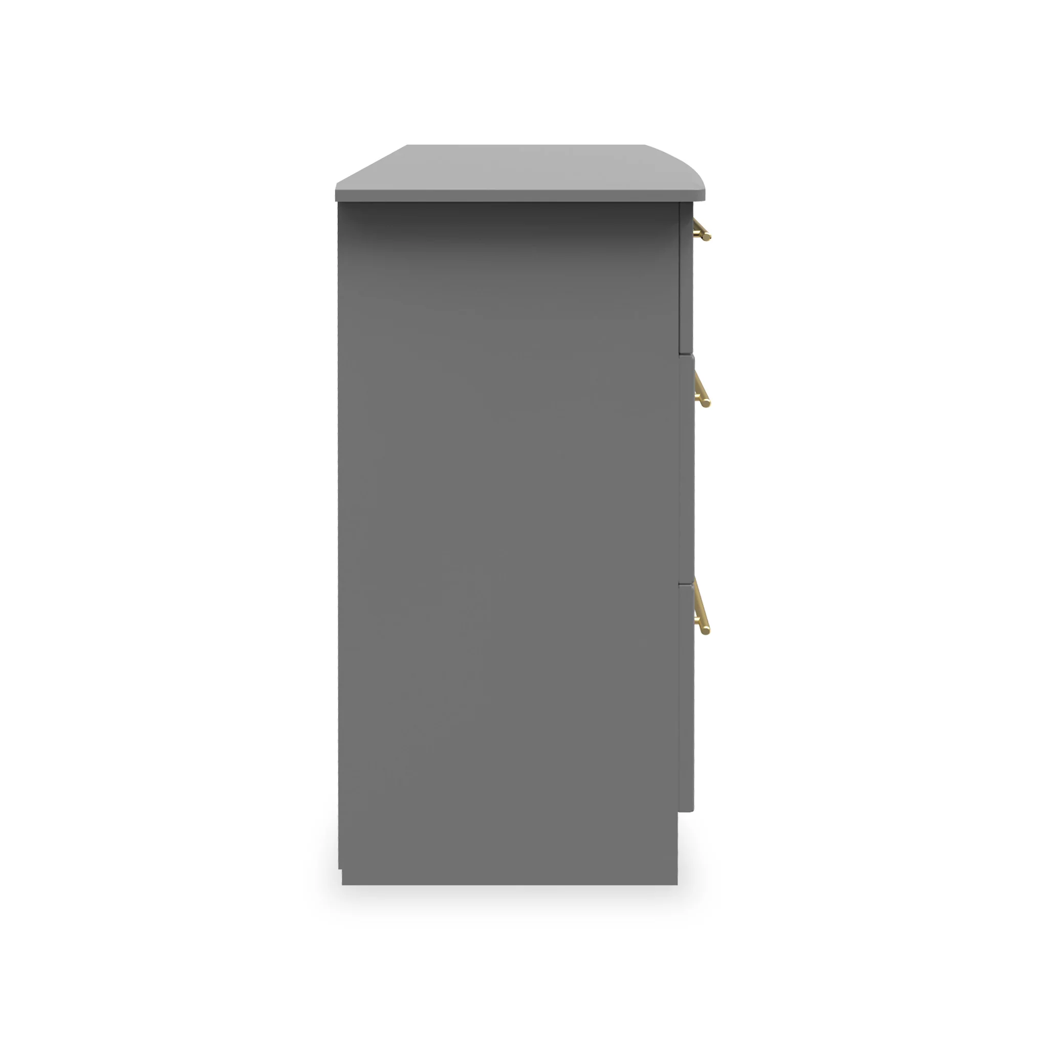 Bramham Grey 3 Drawer Deep Chest - Image 5