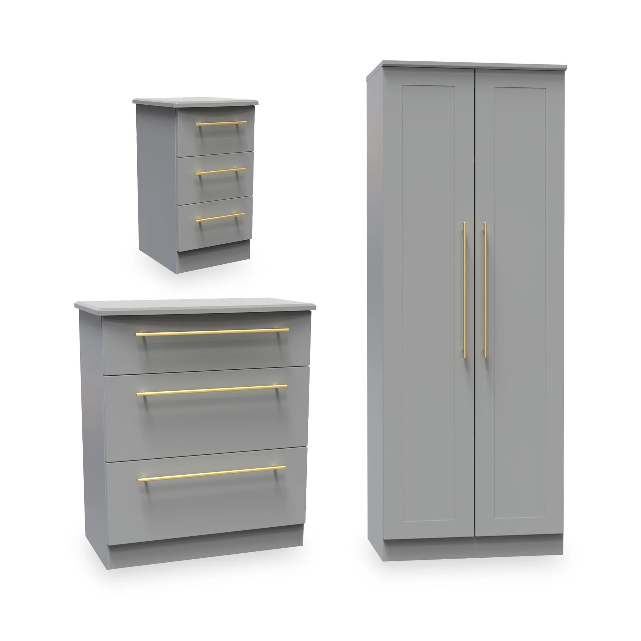 Bramham 3 Piece Bedroom Furniture Set - Image 2