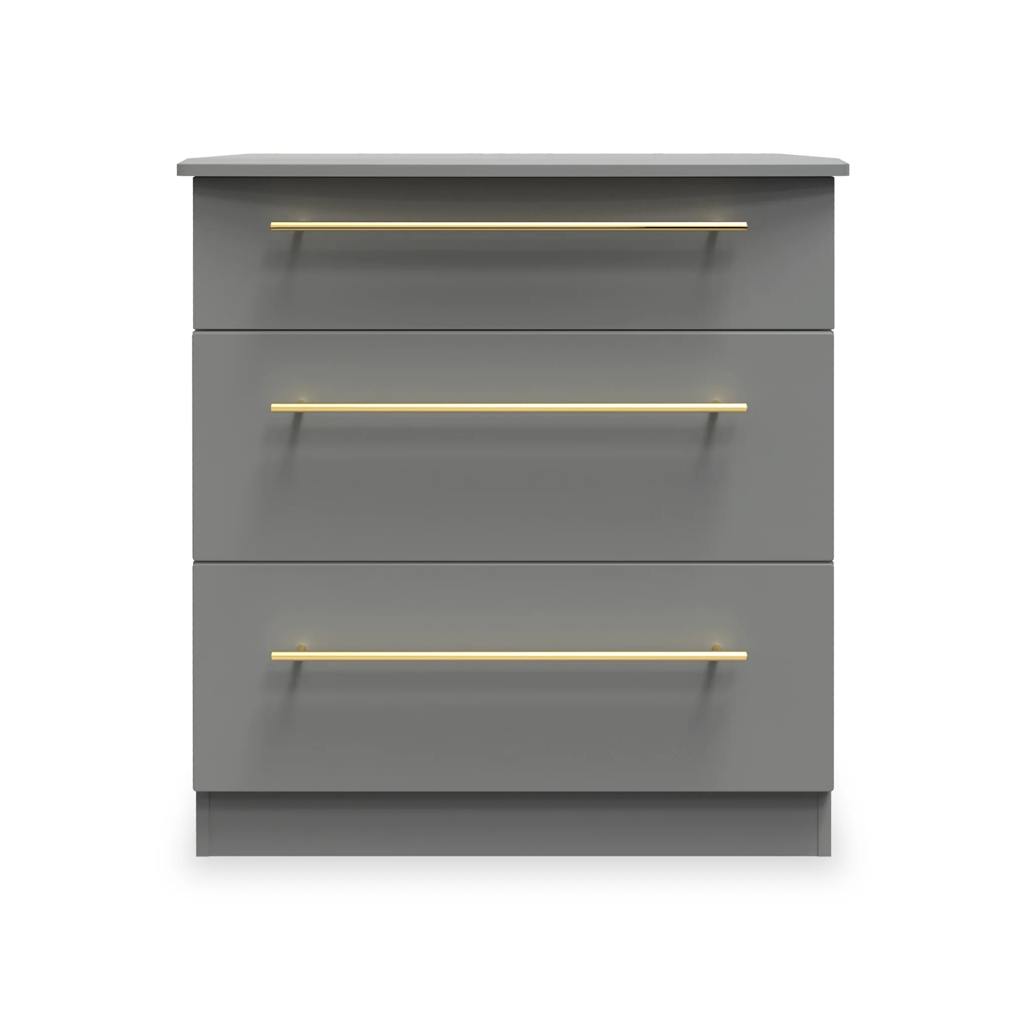 Bramham Grey 3 Drawer Deep Chest - Image 2