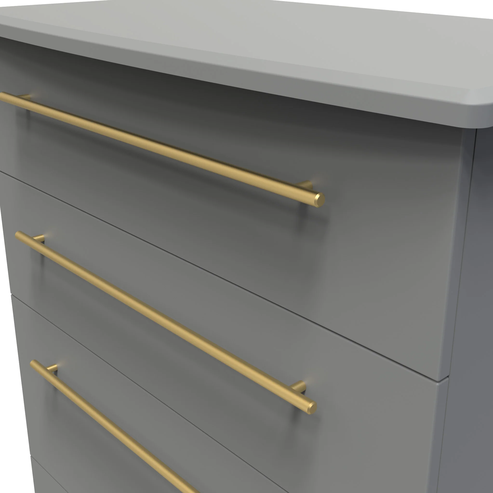 Bramham Grey 4 Drawer Deep Chest - Image 3