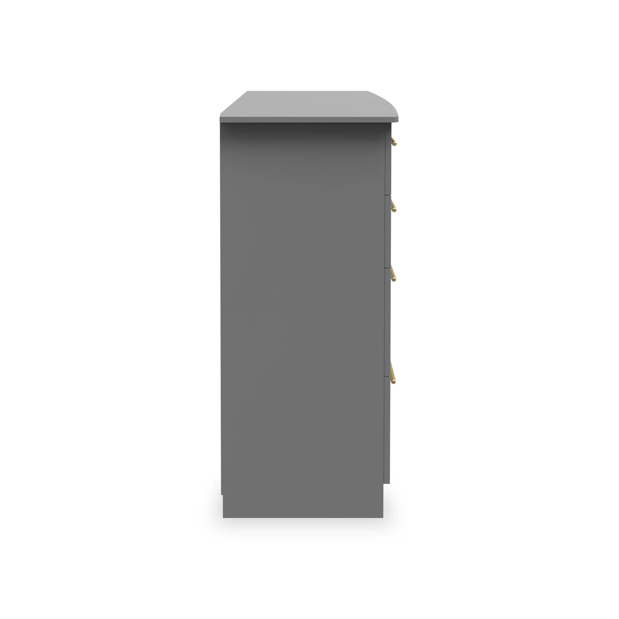 Bramham Grey 4 Drawer Deep Chest - Image 5