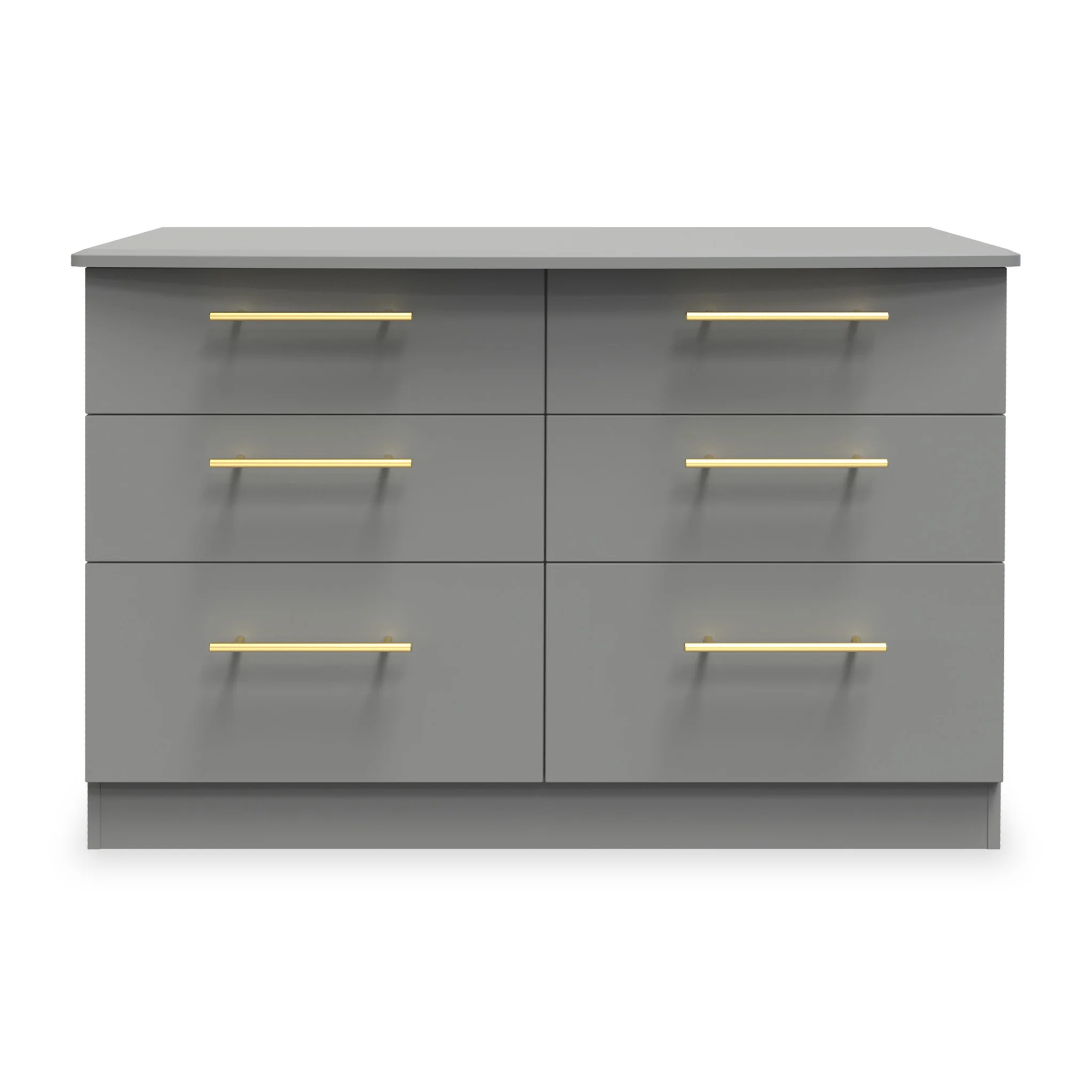 Bramham Grey 6 Drawer Wide Chest - Image 2