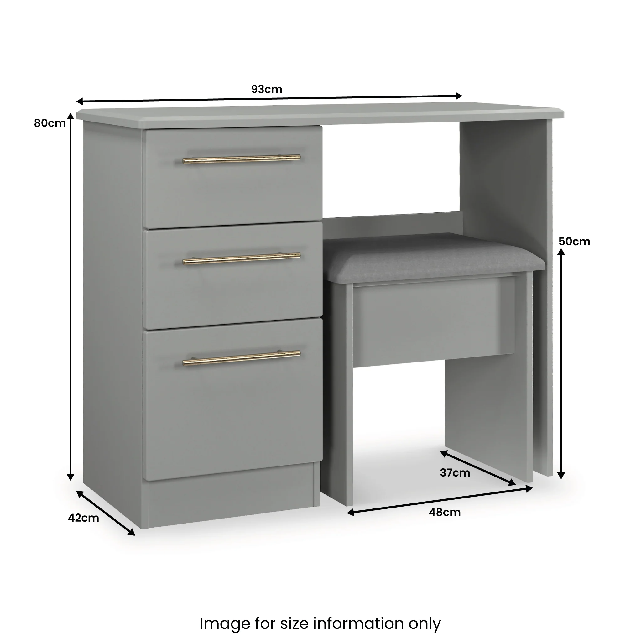 Bramham Dressing Table & Stool Set - Image 8