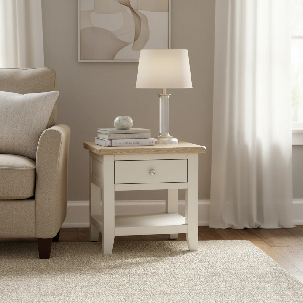 Bramley 1 Drawer Lamp Table - Image 2
