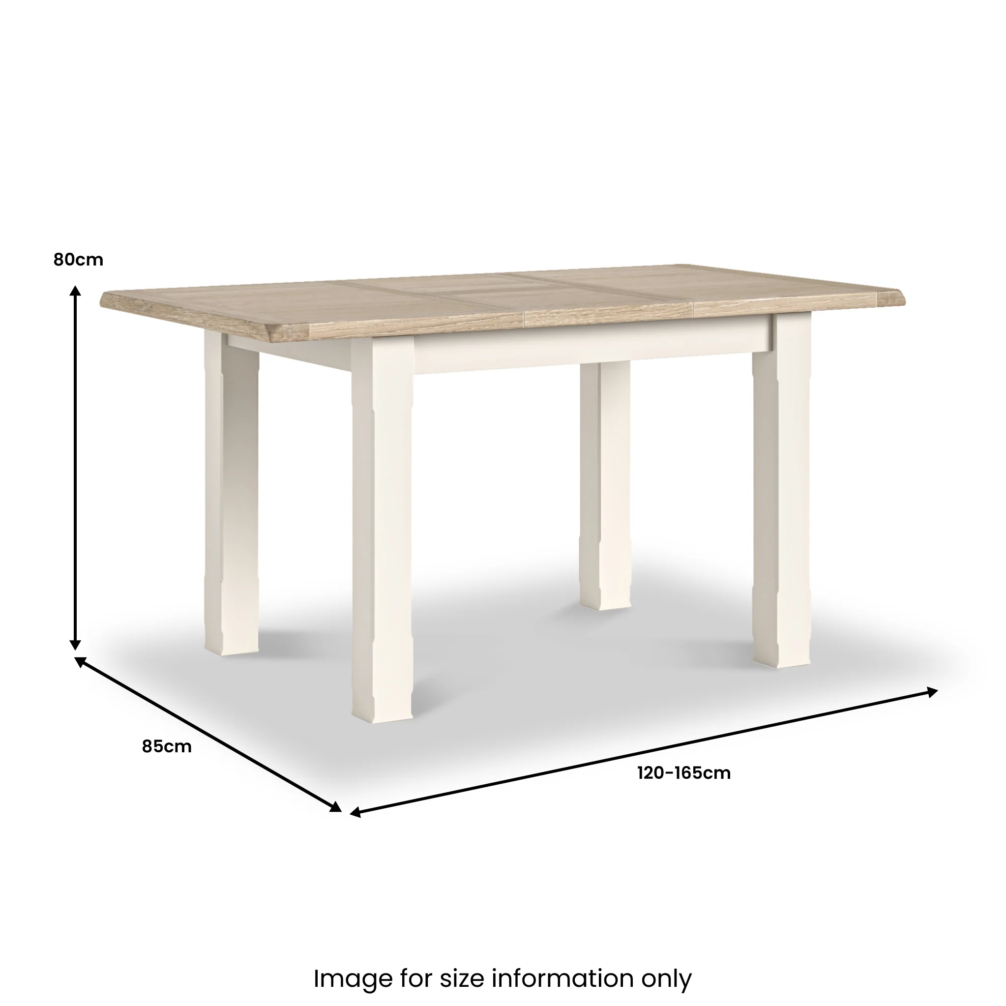 Bramley 120-165cm Extendable Dining Table - Image 3