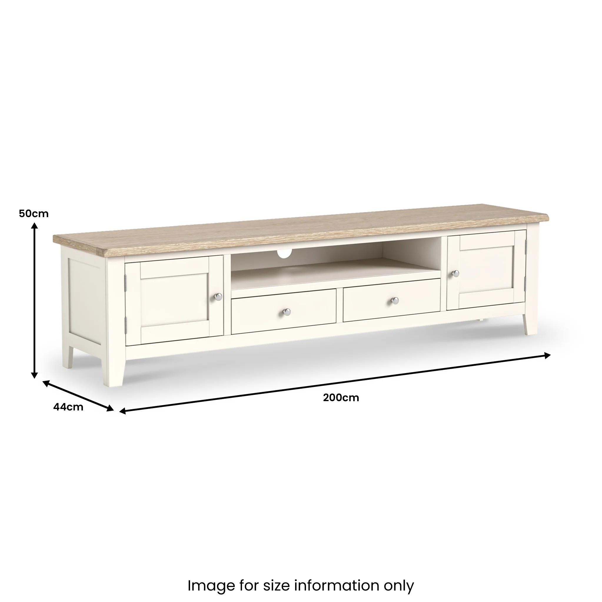 Bramley 200cm Wide TV Unit - Image 4