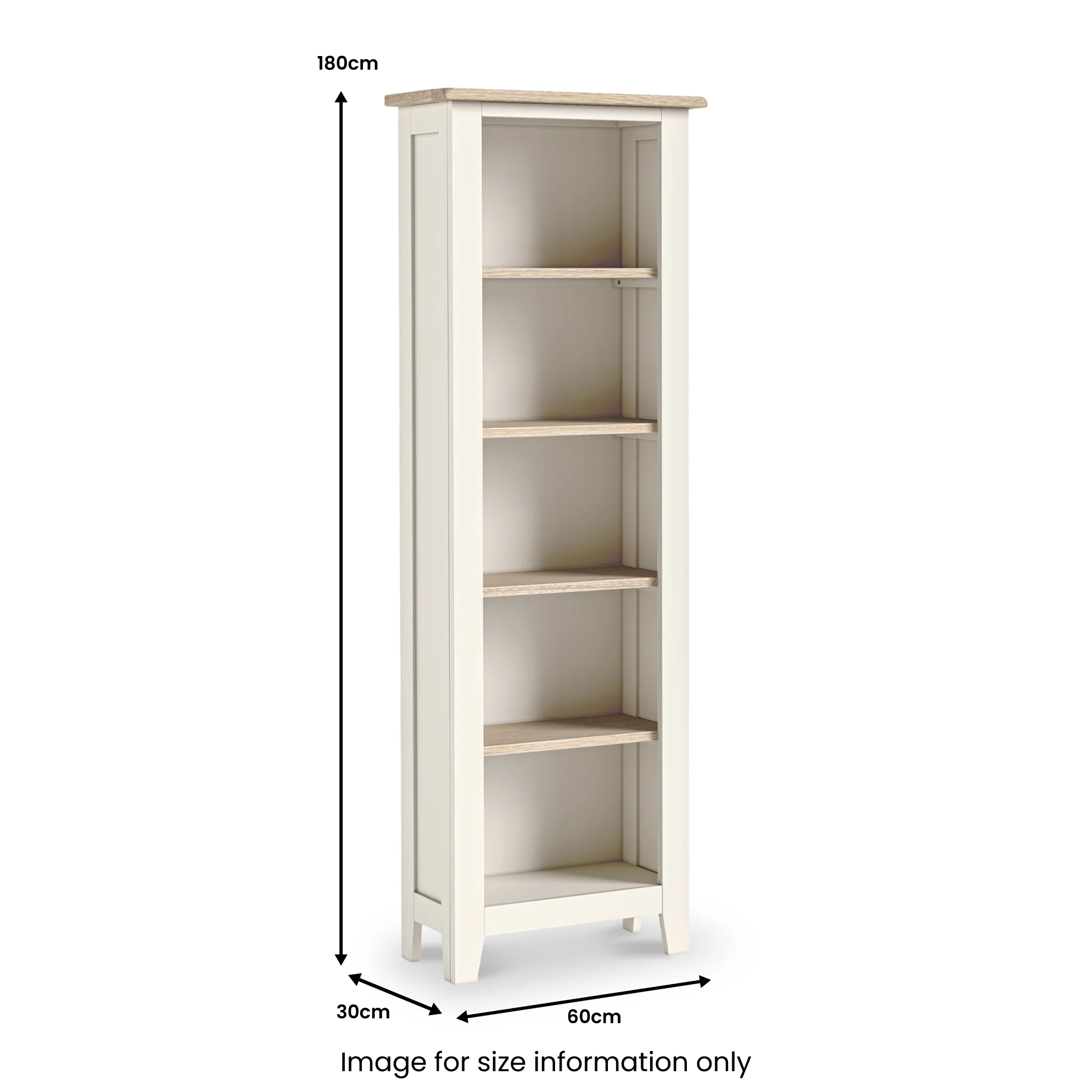 Bramley Slim Bookcase - Image 3