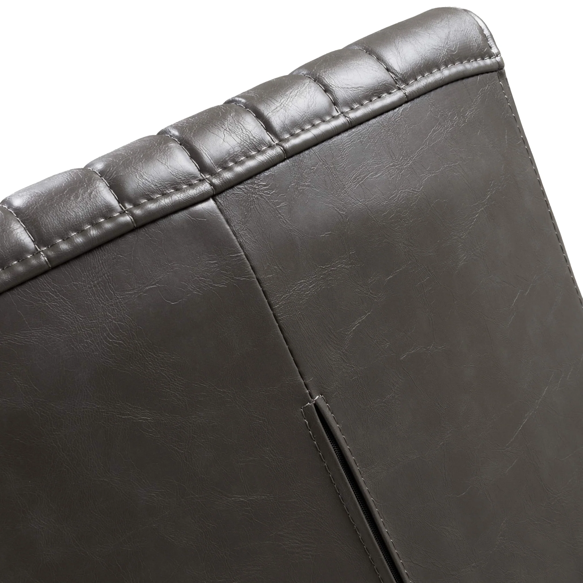 Branok Cantilever Grey Faux Leather Dining Chair - Image 14