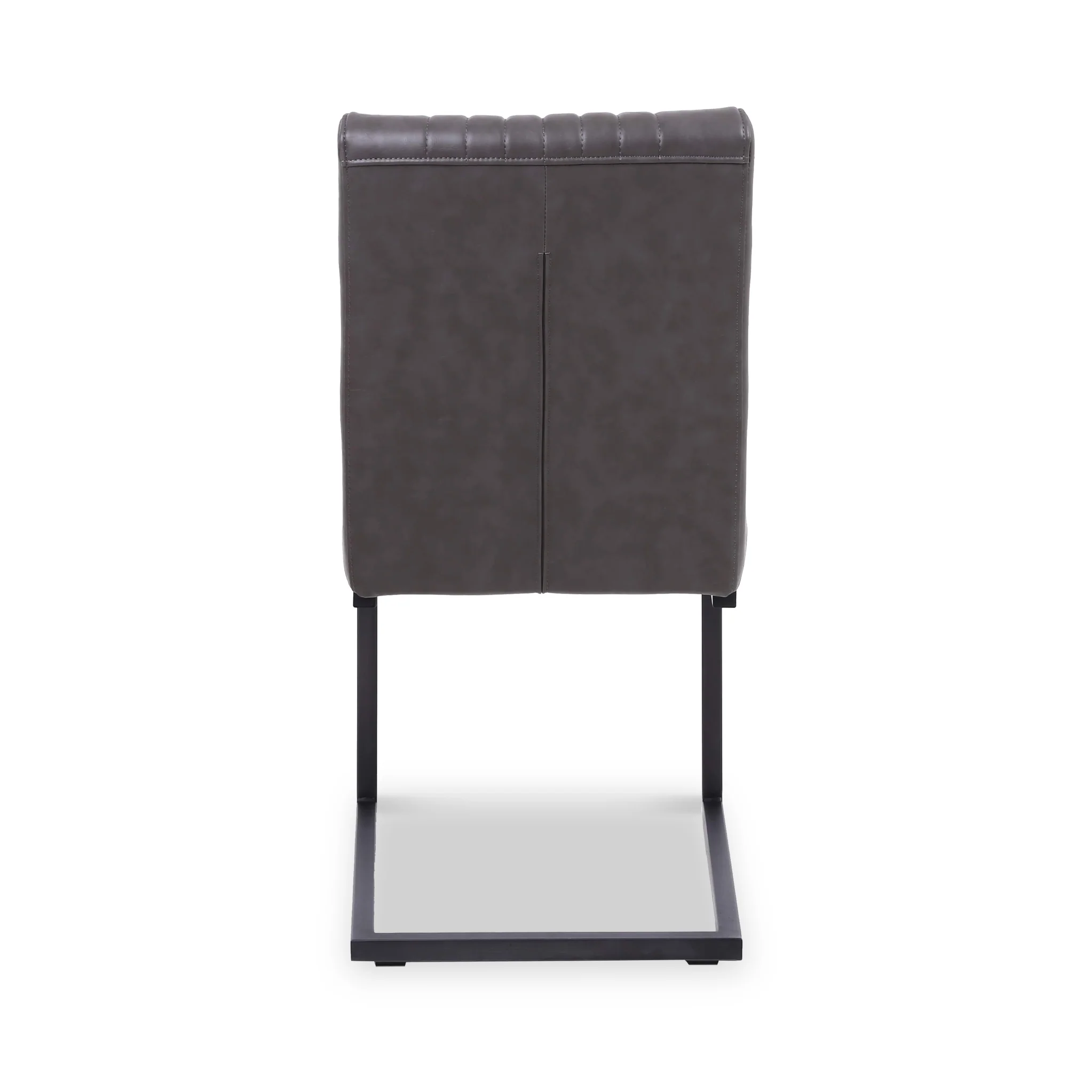 Branok Cantilever Grey Faux Leather Dining Chair - Image 8