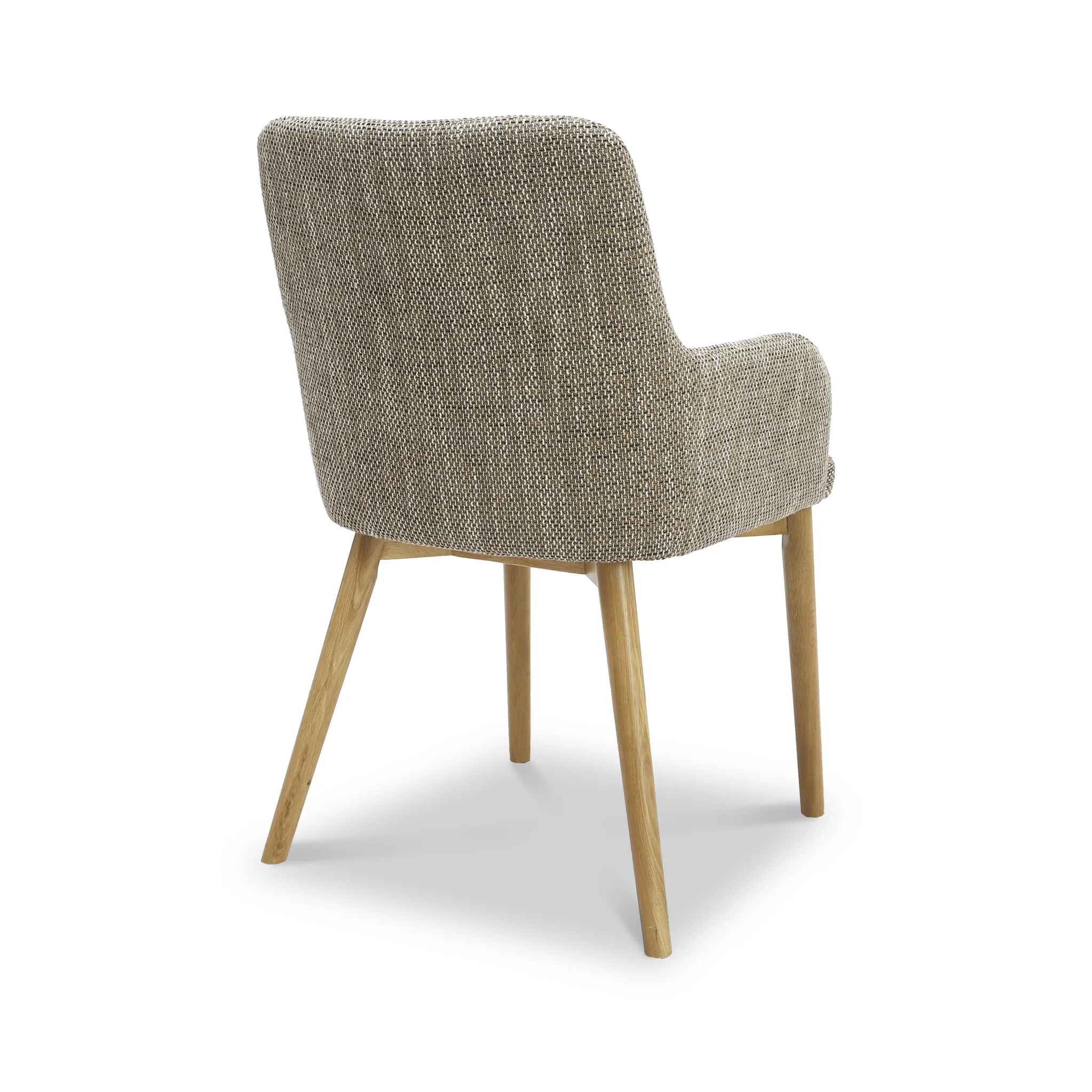 Branwen Oatmeal Tweed Dining Chair - Image 5