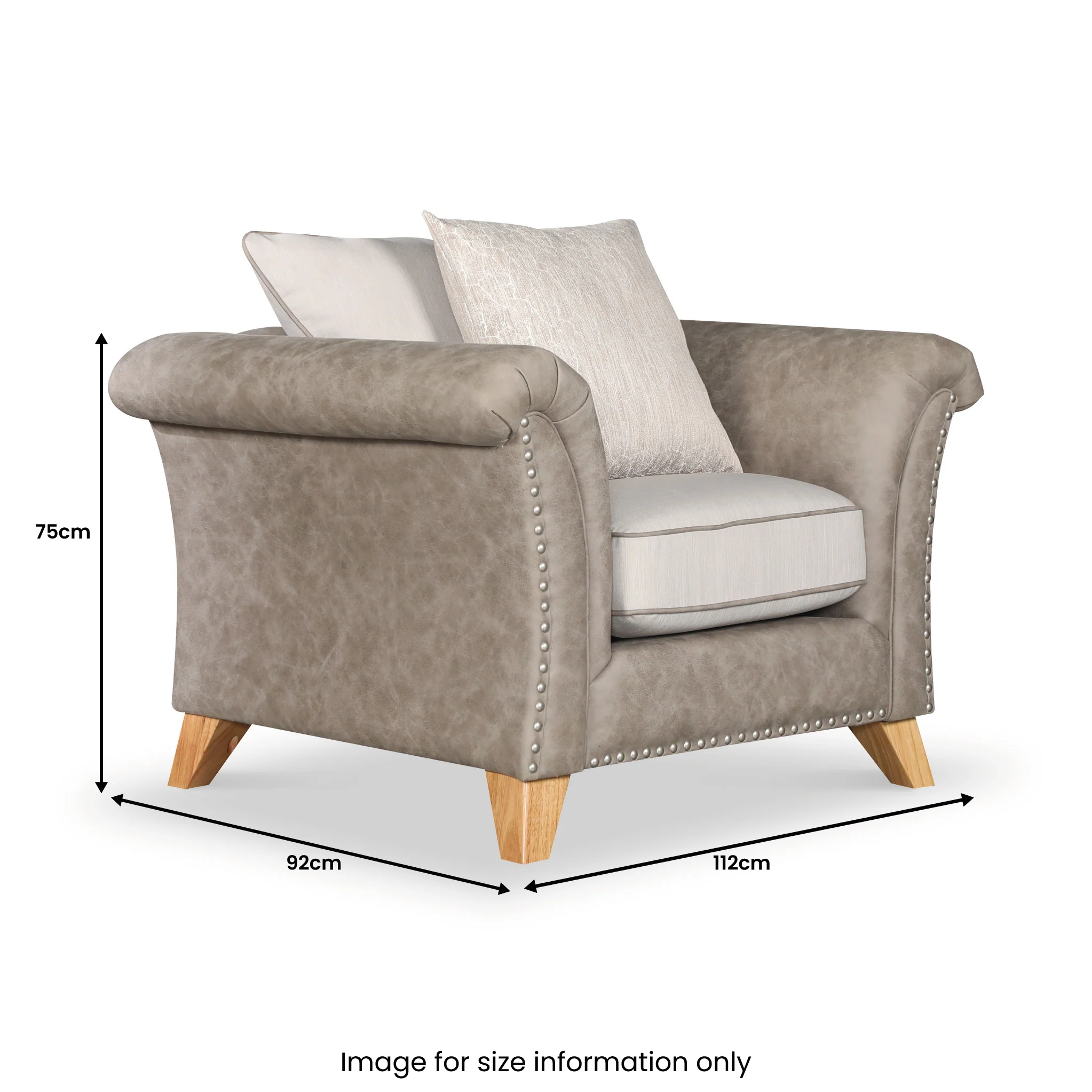 Breton Beige Armchair - Image 6