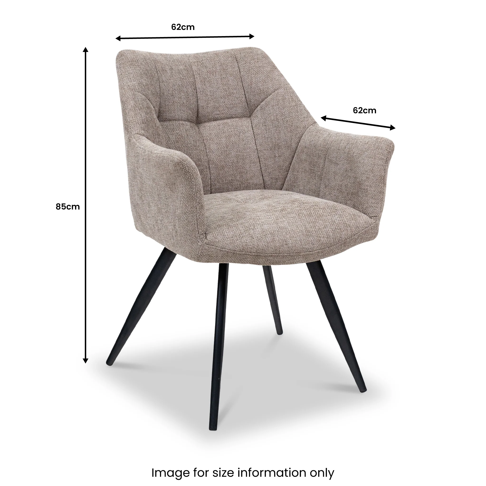 Brianne Curved Dining Chair - Image 11