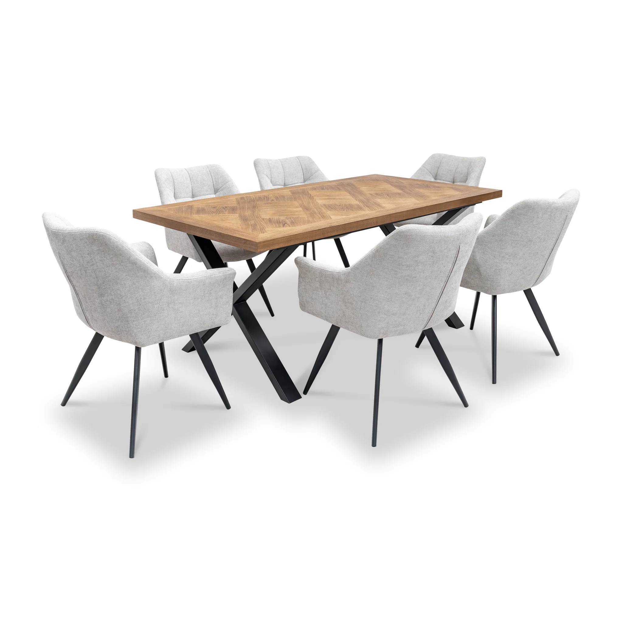 Brianne Curved Dining Chair - Image 4
