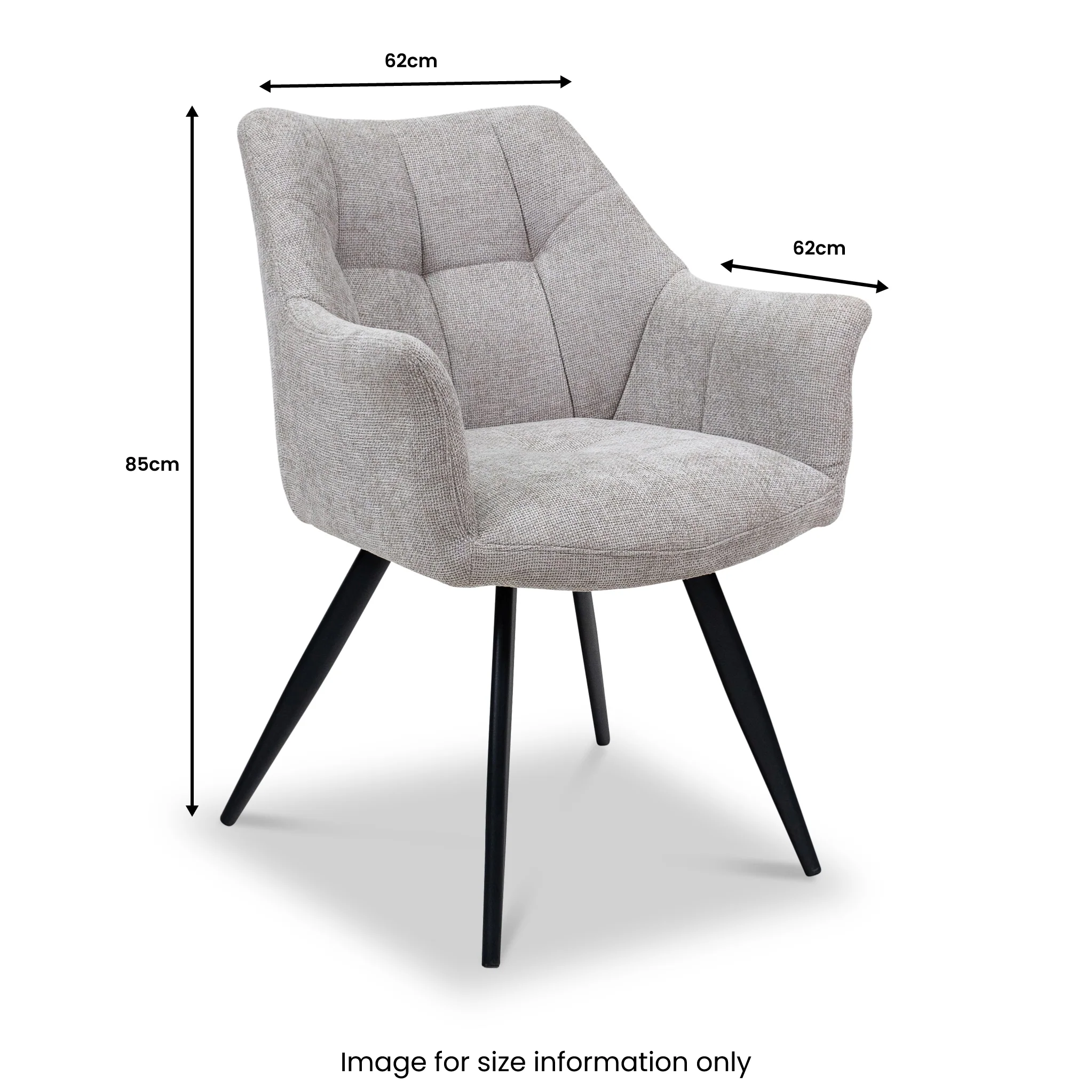 Brianne Curved Dining Chair - Image 6