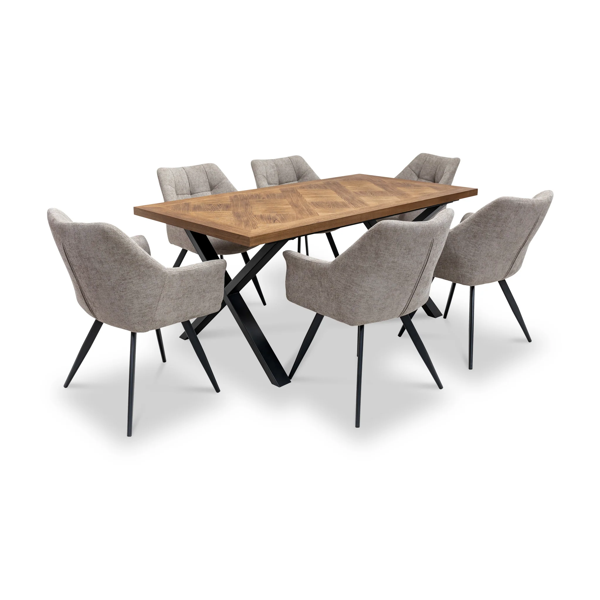 Brianne Curved Dining Chair - Image 9