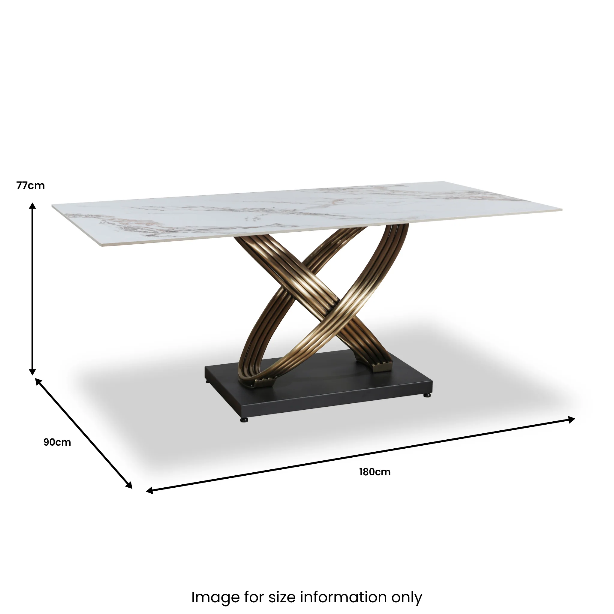 Brinsley 180cm Ceramic Dining Table - Image 6