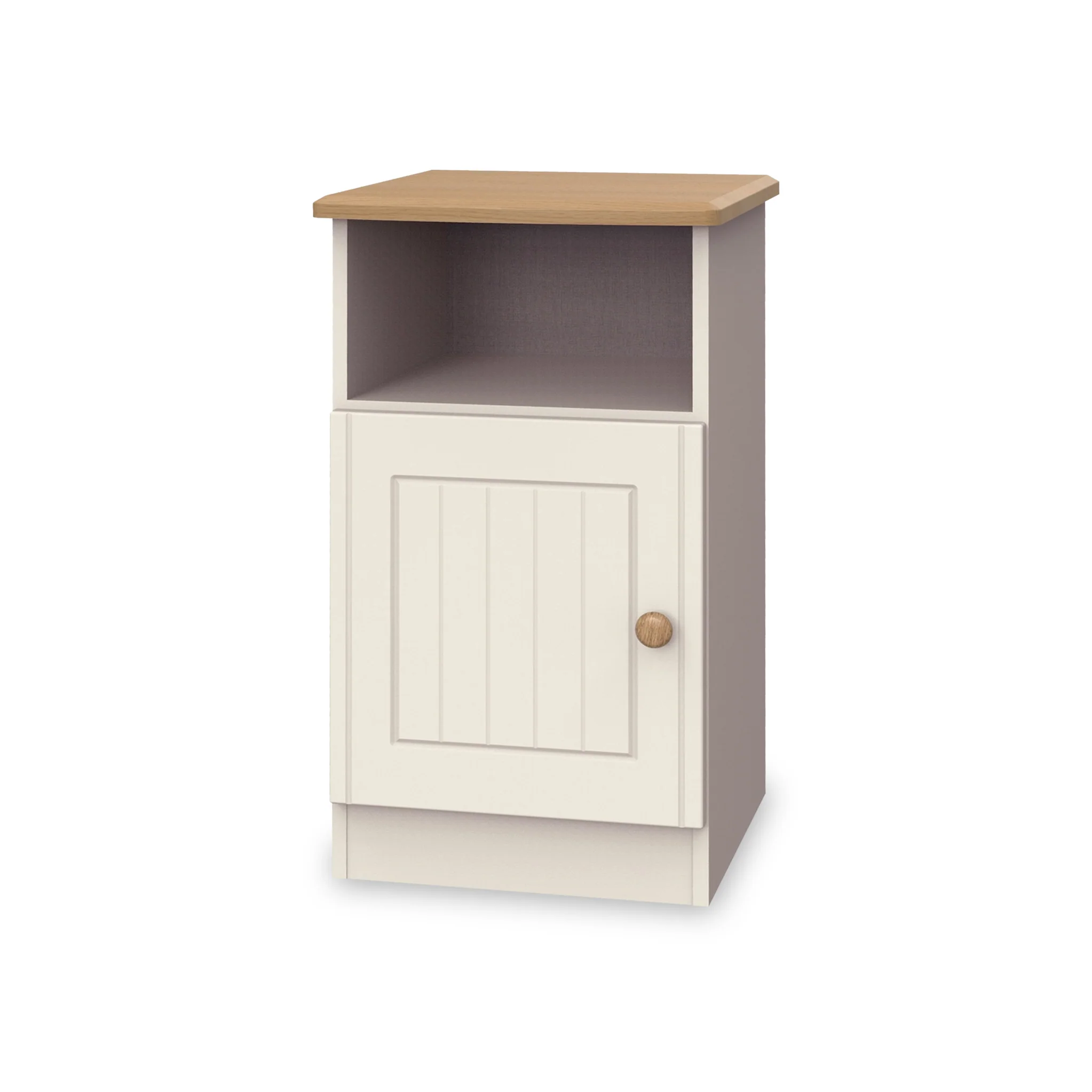 Brixham Cream 1 Door Cabinet - Image 3