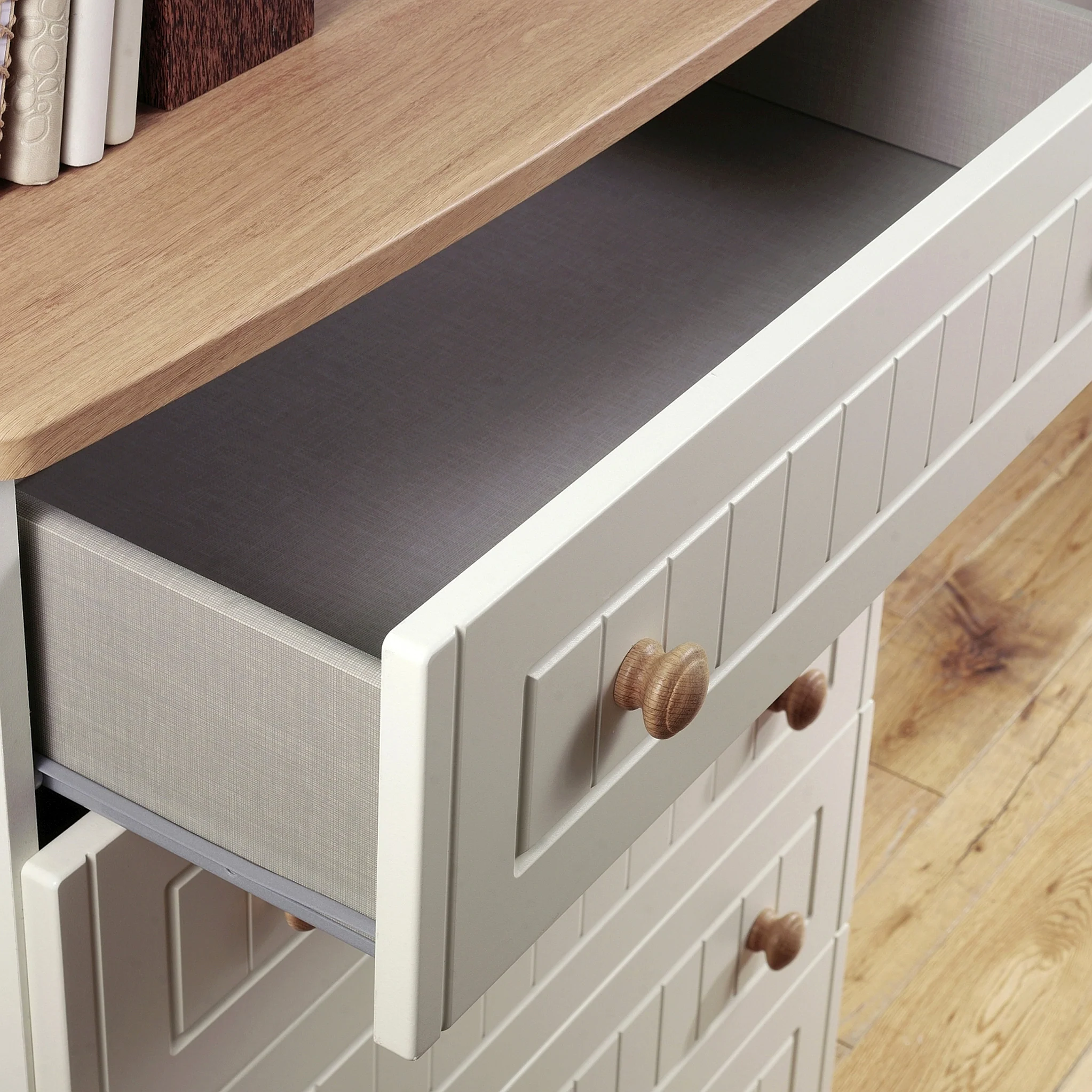 Brixham Cream 5 Drawer Chest - Image 6
