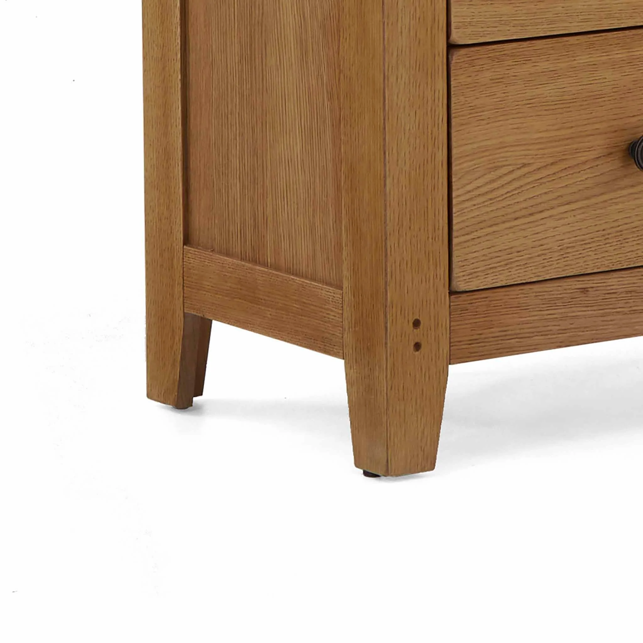Broadway Oak 2 Over 3 Drawer Chest - Image 10