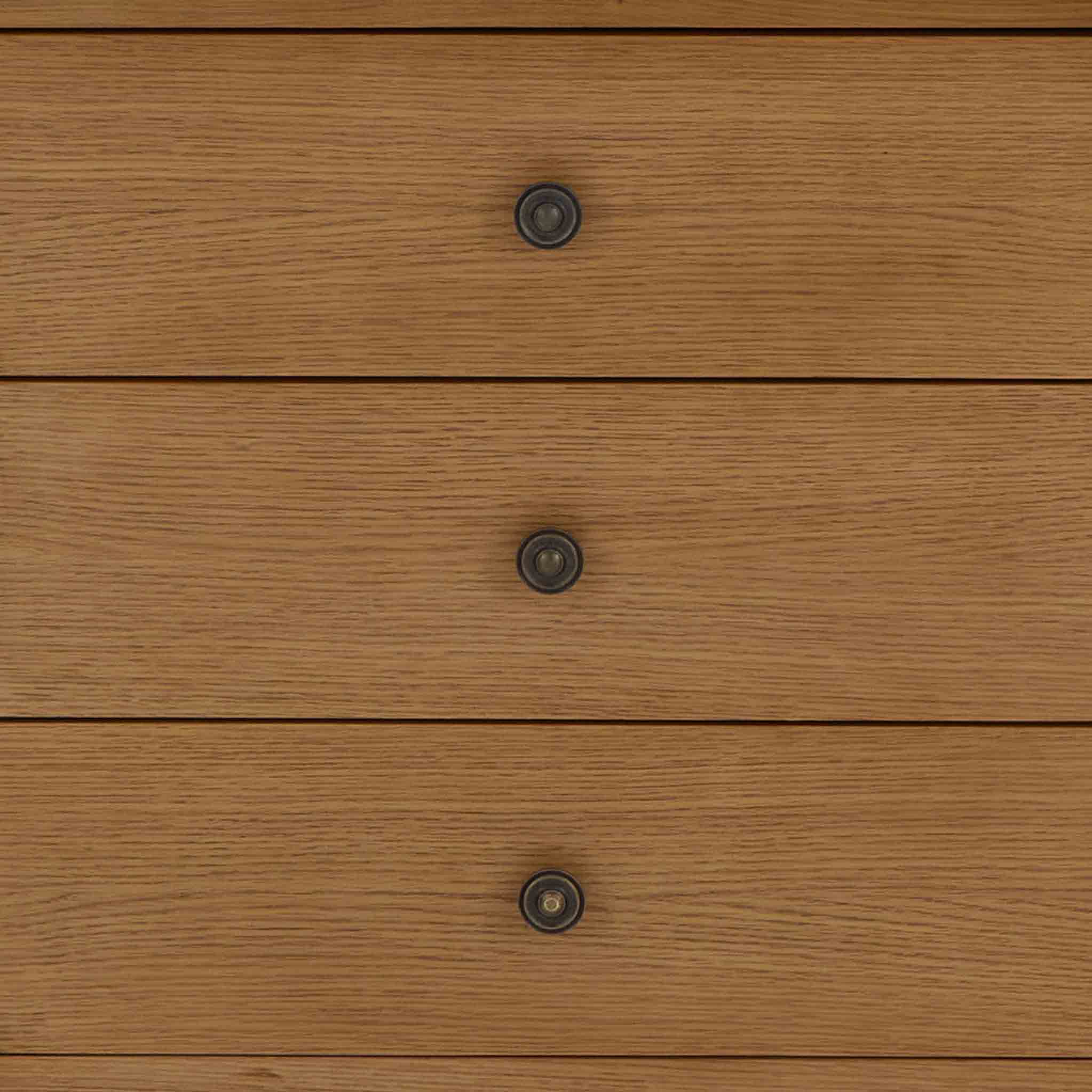 Broadway Oak 3 Drawer Chest - Image 5