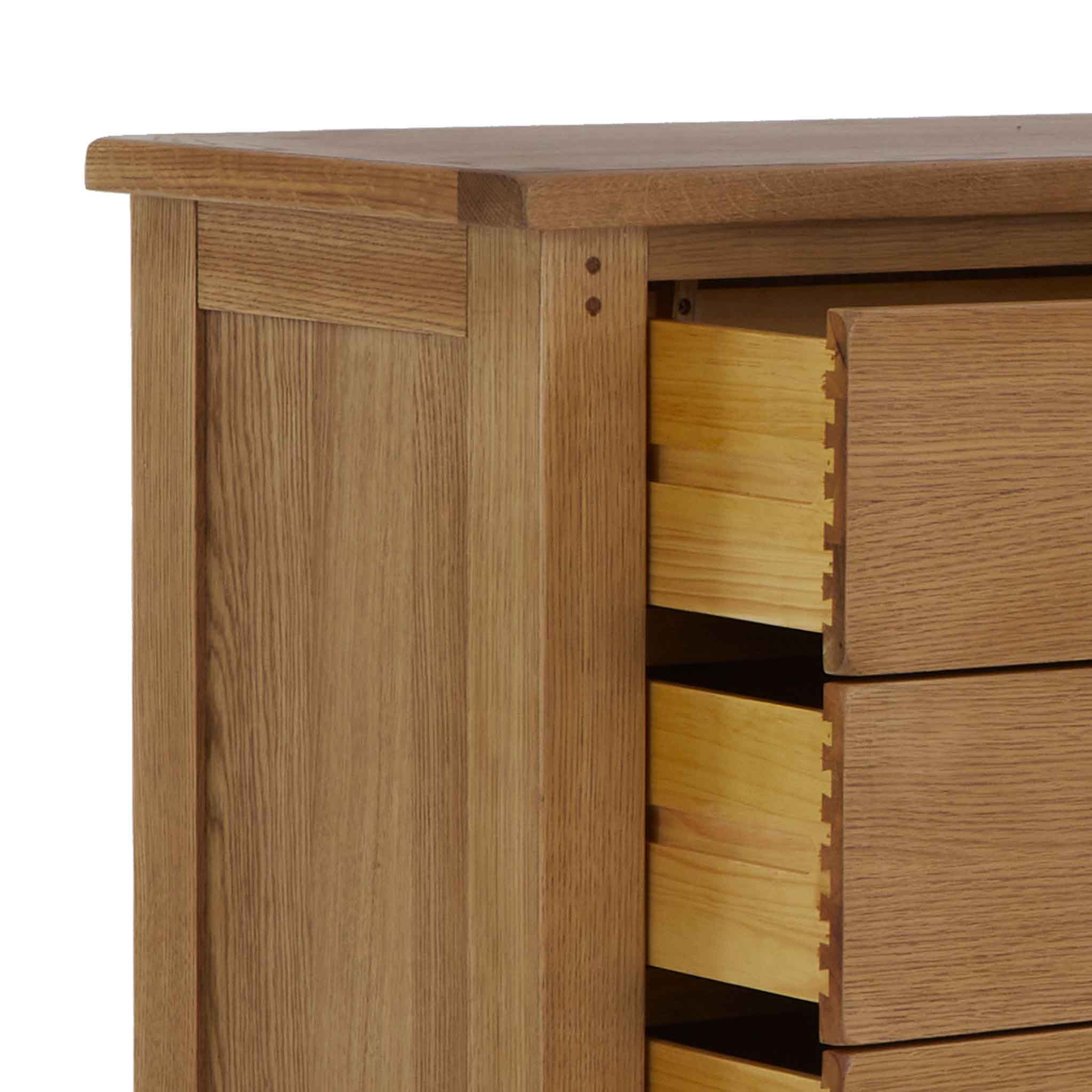 Broadway Oak 3 Drawer Chest - Image 8