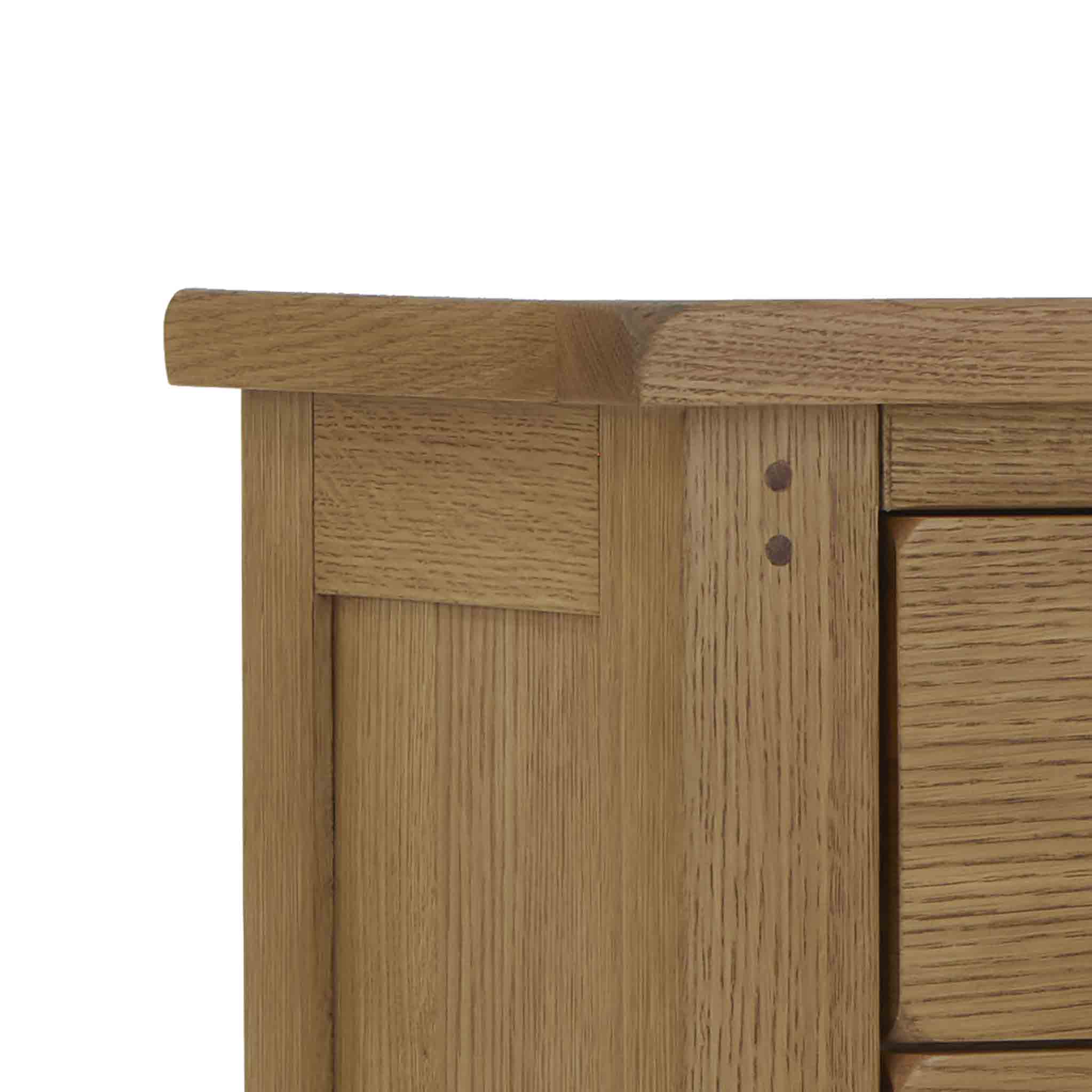 Broadway Oak Bedside Table - Image 10
