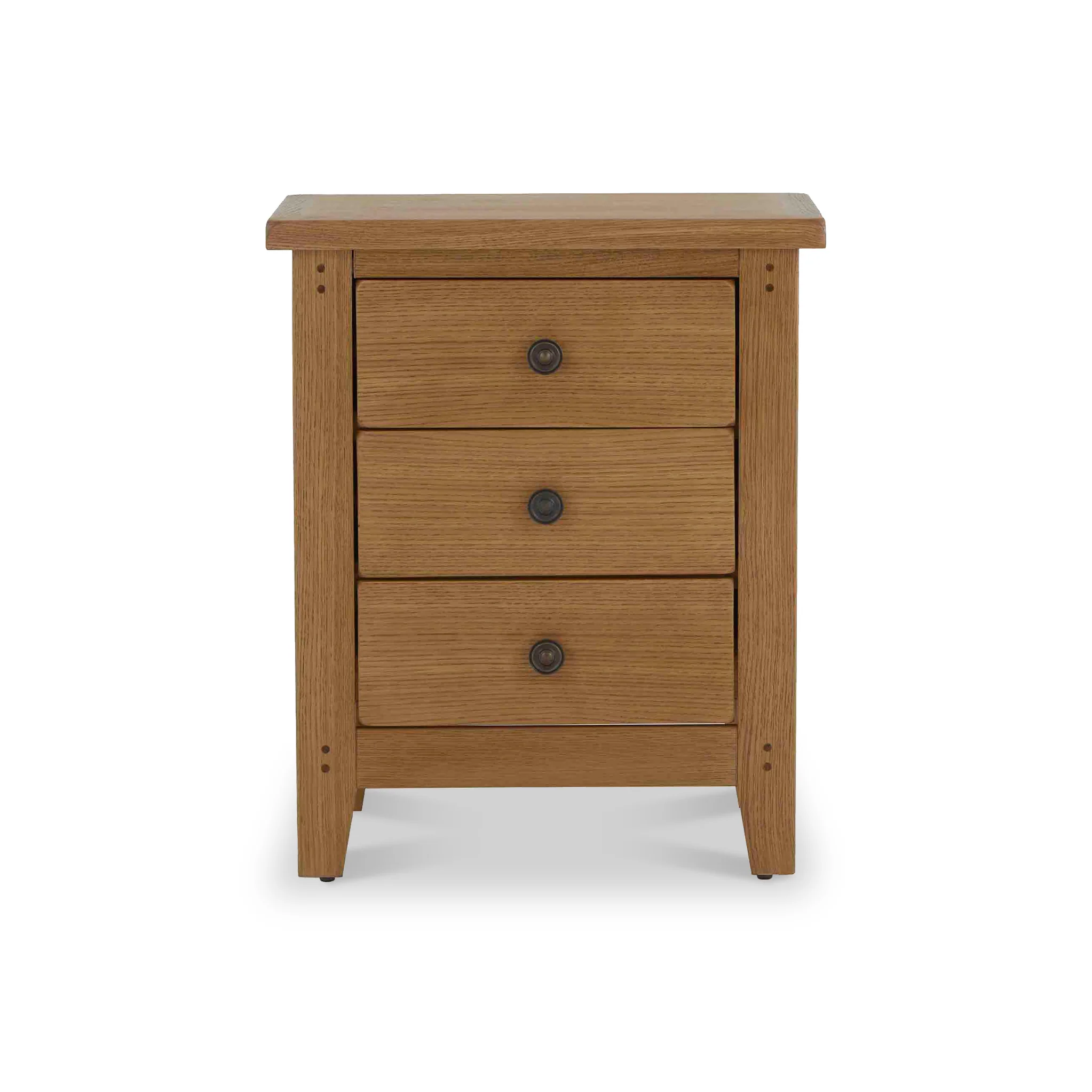 Broadway Oak Bedside Table - Image 3