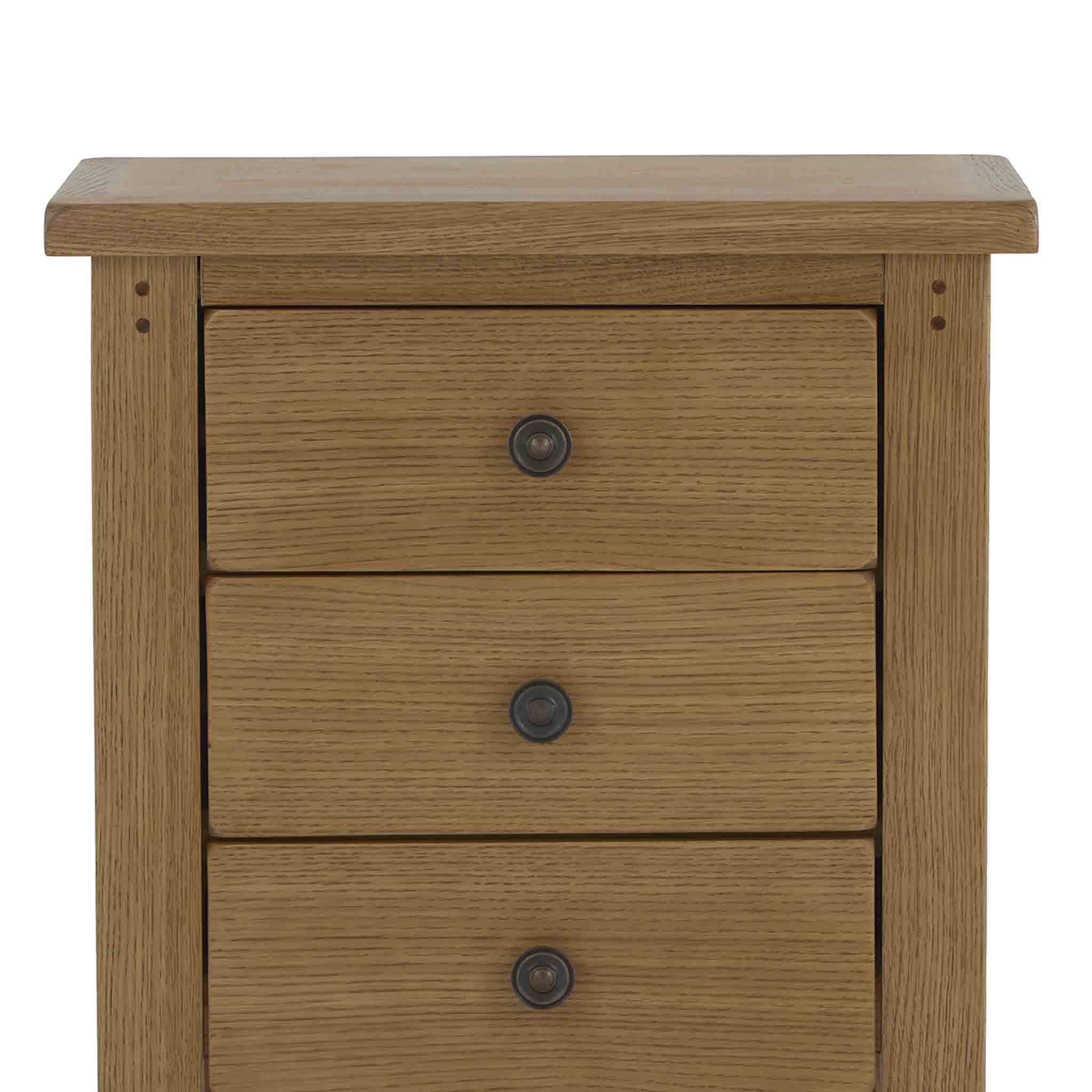 Broadway Oak Bedside Table - Image 6