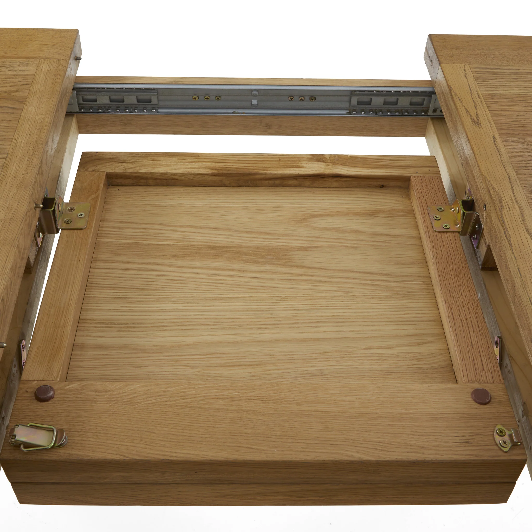 Broadway Oak 120-160cm Round Extendable Dining Table - Image 5