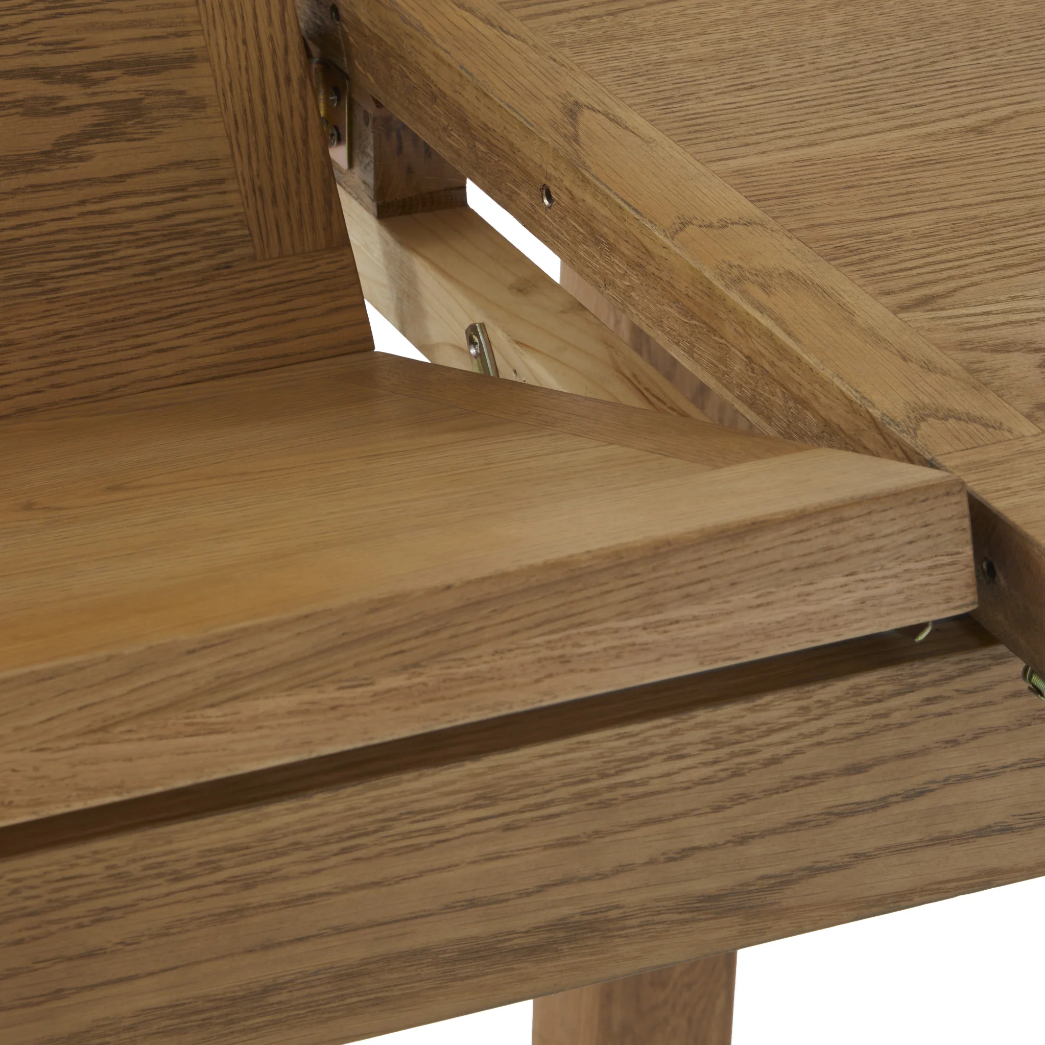Broadway Oak 120-160cm Round Extendable Dining Table - Image 7