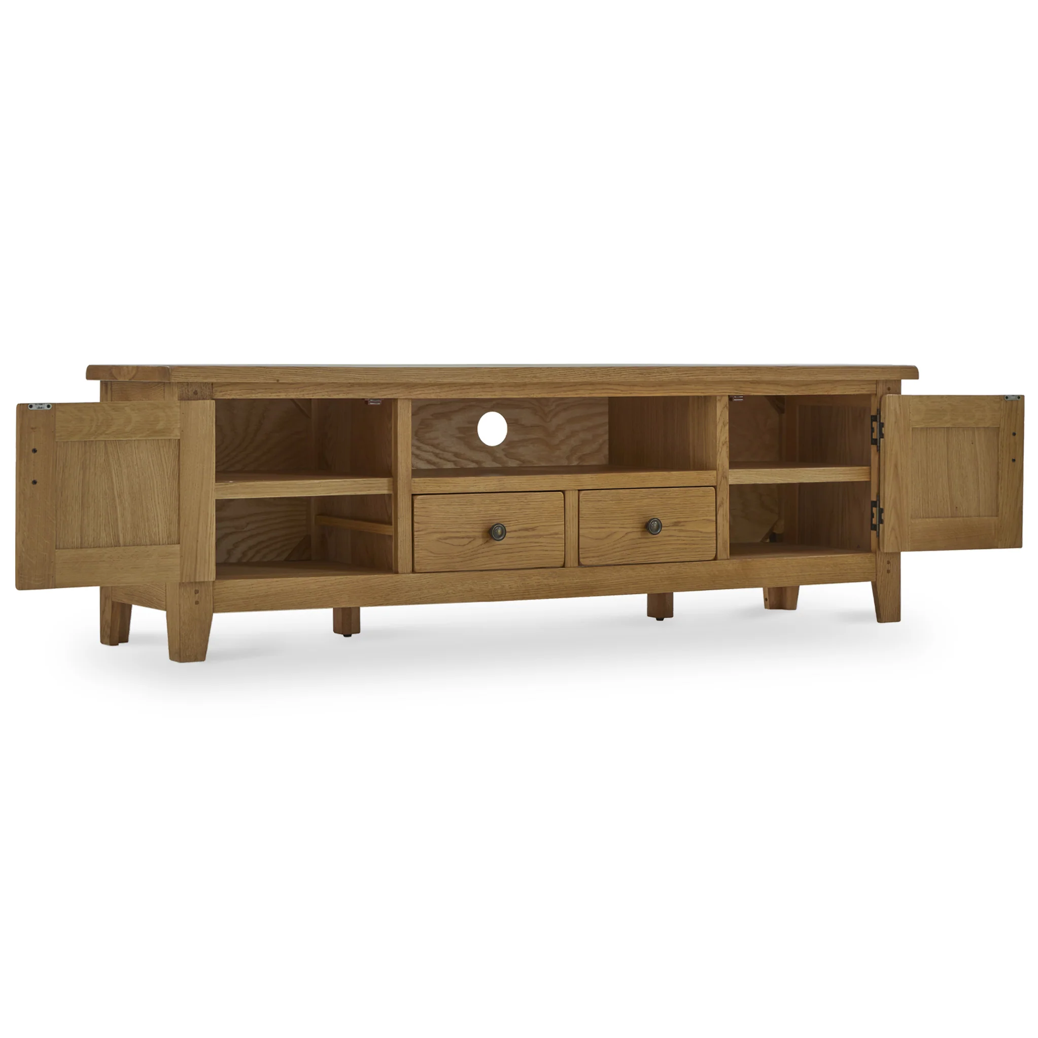 Broadway Oak 180cm TV Unit - Image 7