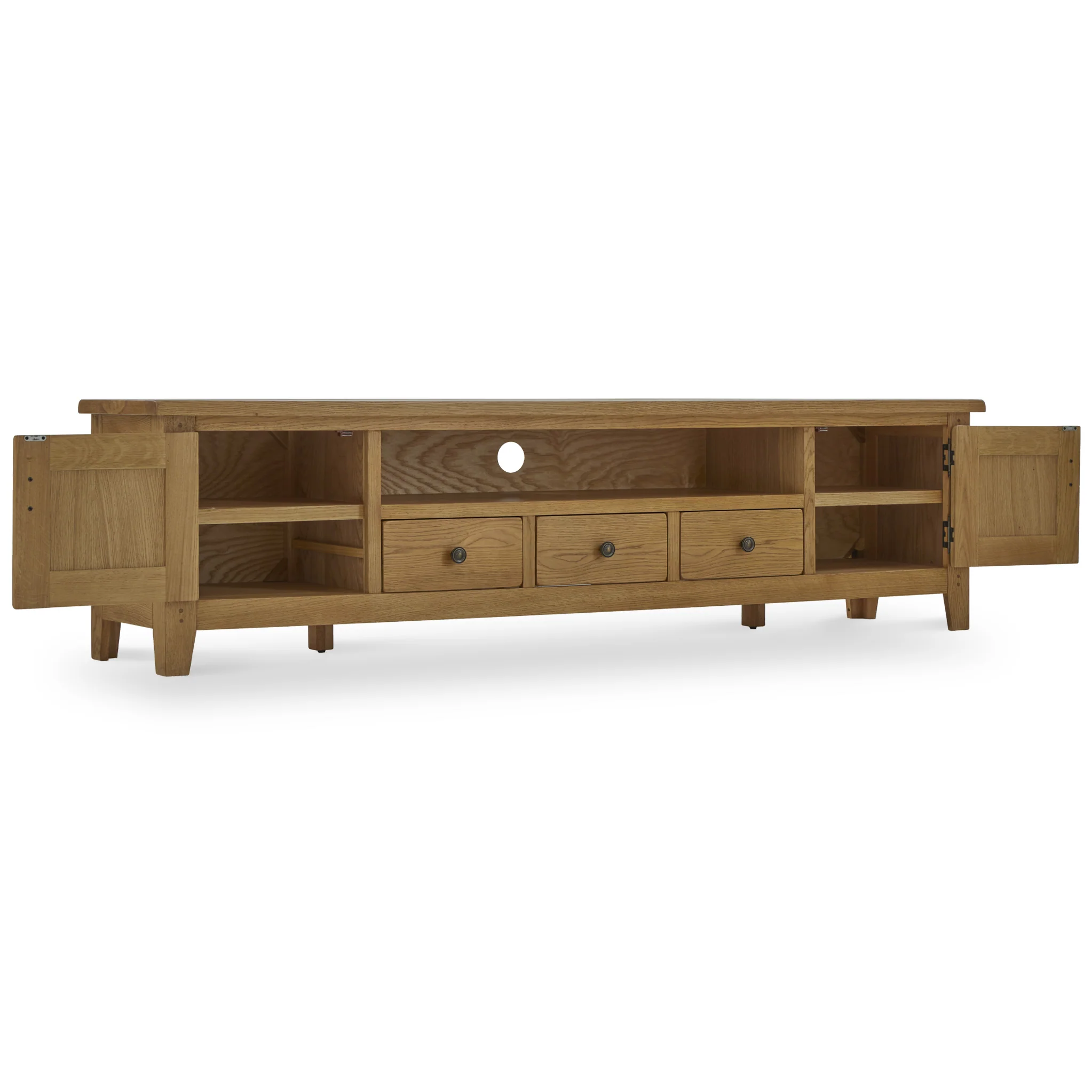 Broadway Oak 210cm TV Unit - Image 10