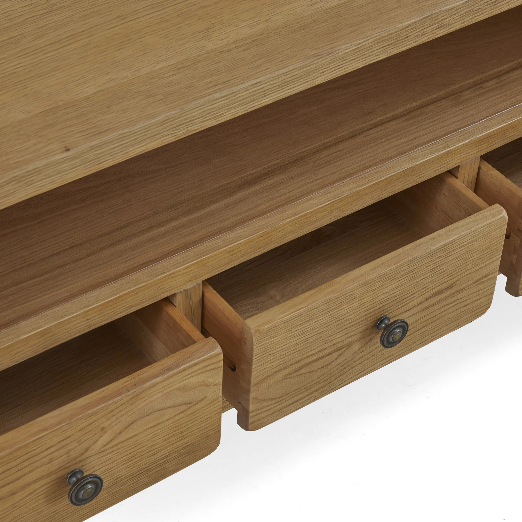 Broadway Oak 210cm TV Unit - Image 13
