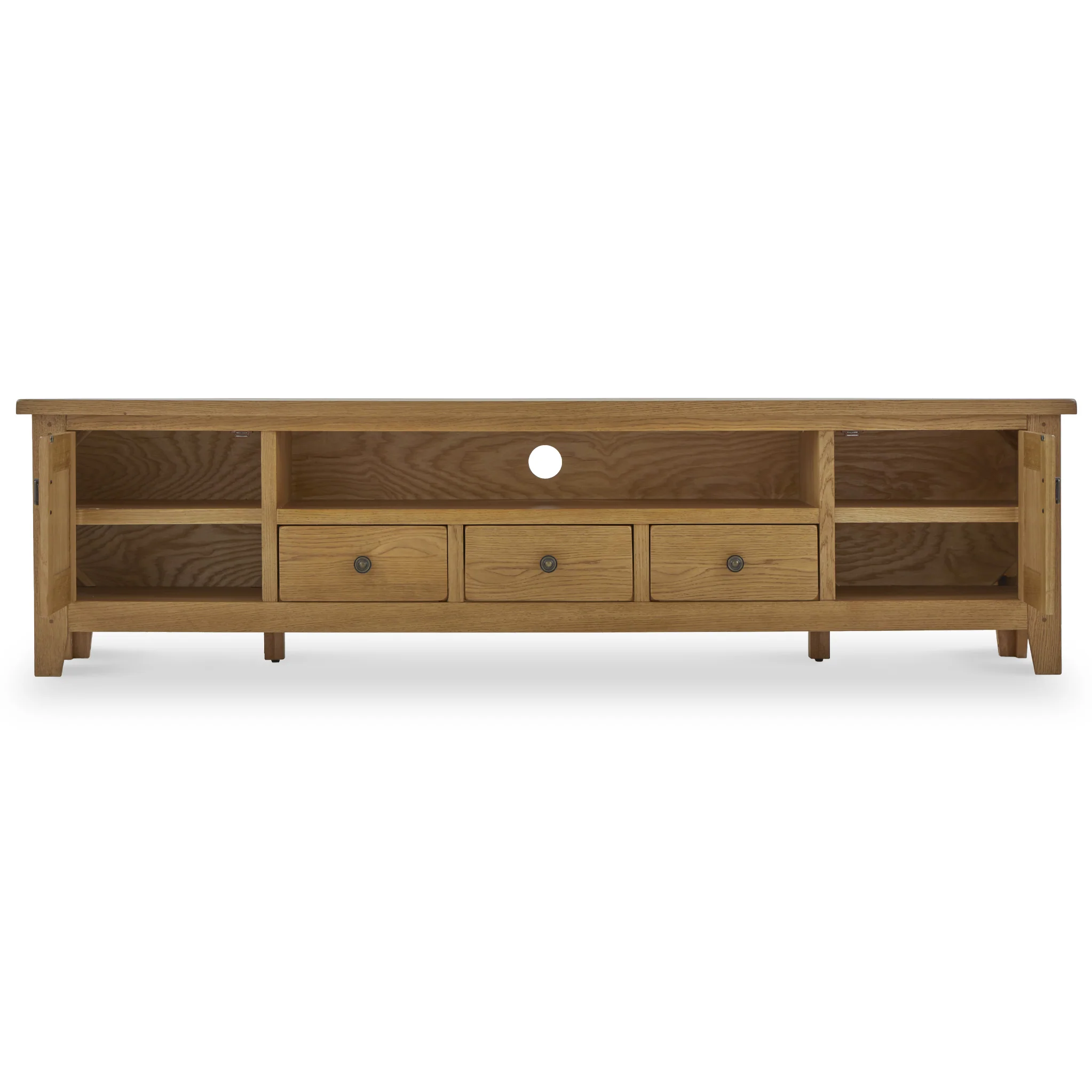 Broadway Oak 210cm TV Unit - Image 5
