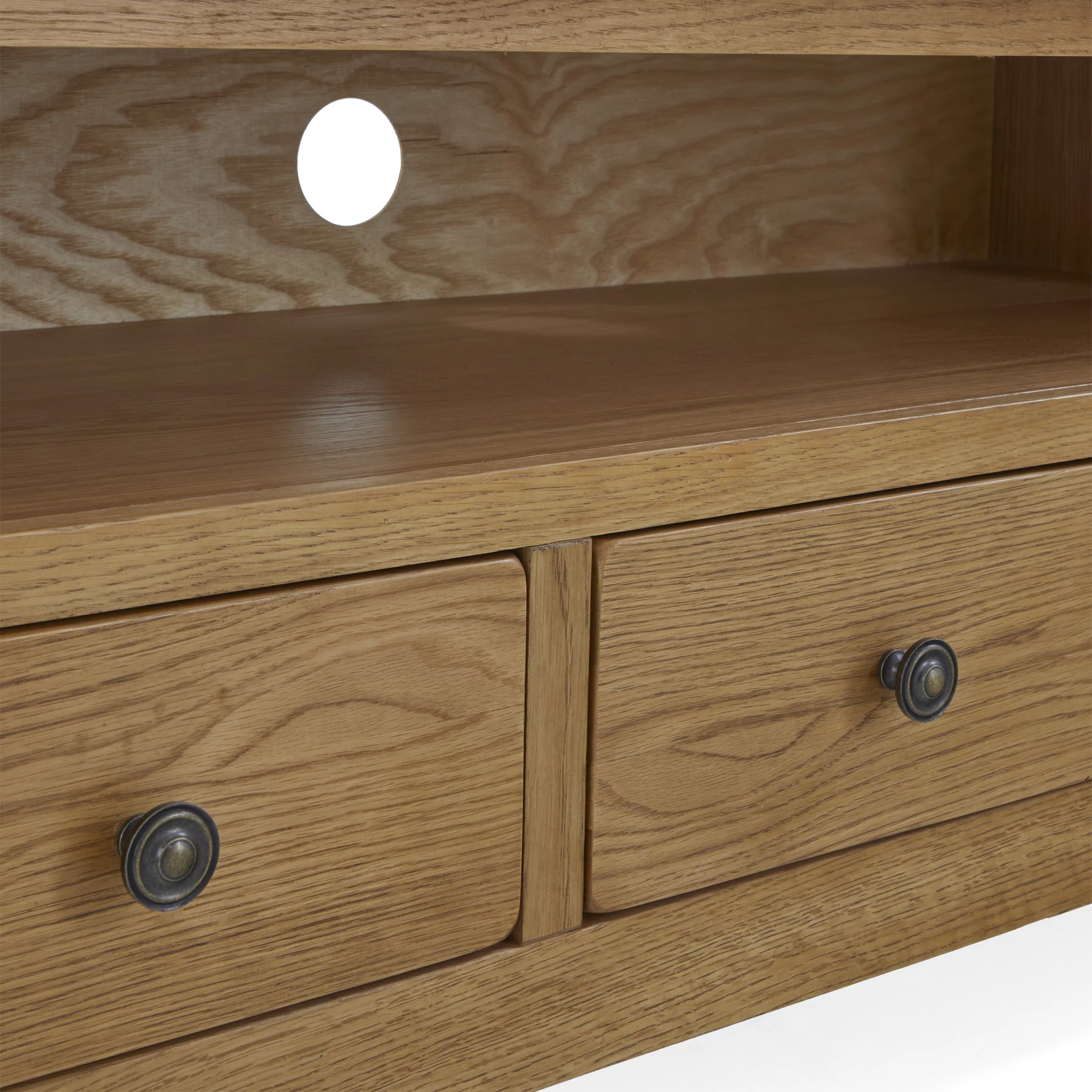 Broadway Oak 210cm TV Unit - Image 7