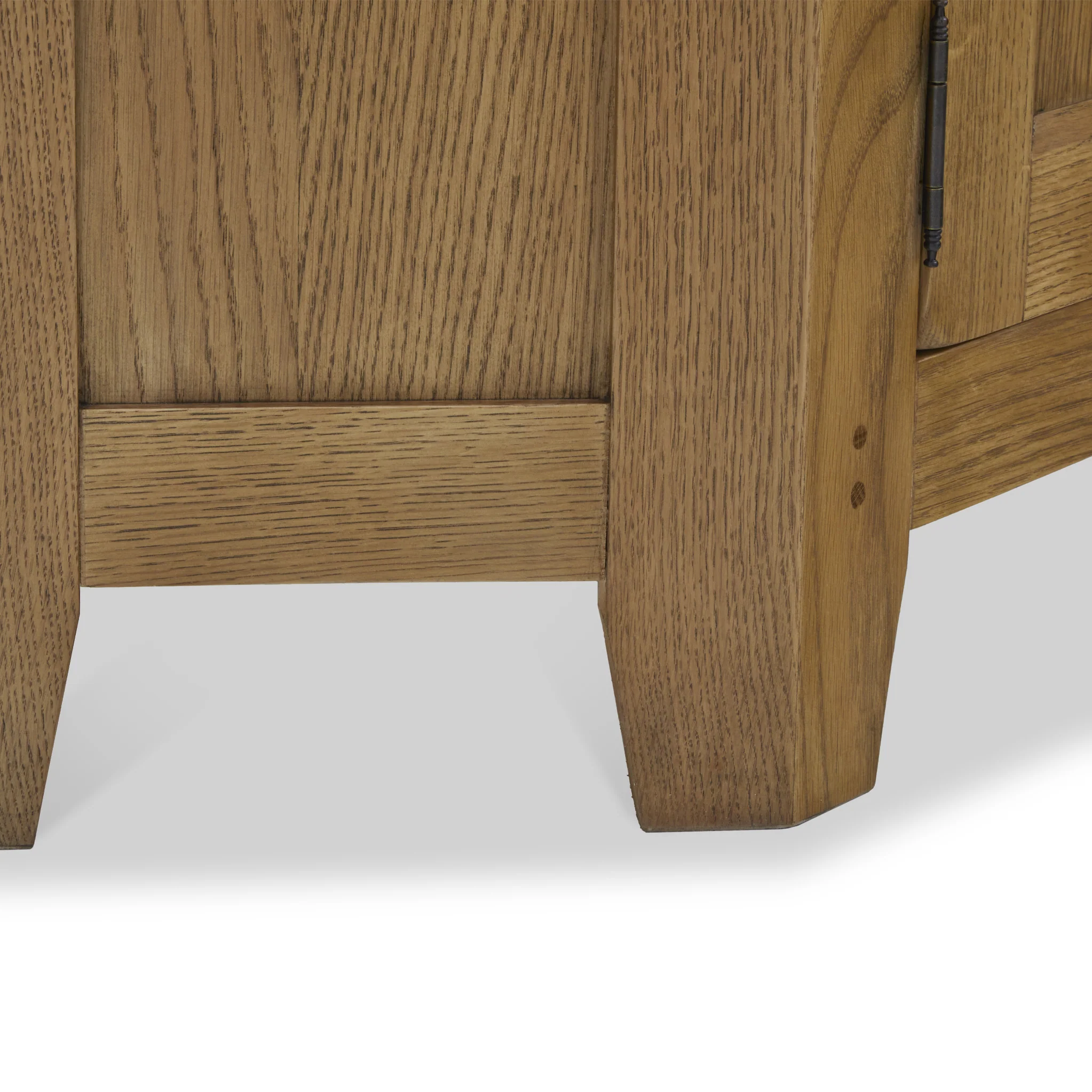 Broadway Oak Corner TV Unit with Door - Image 13