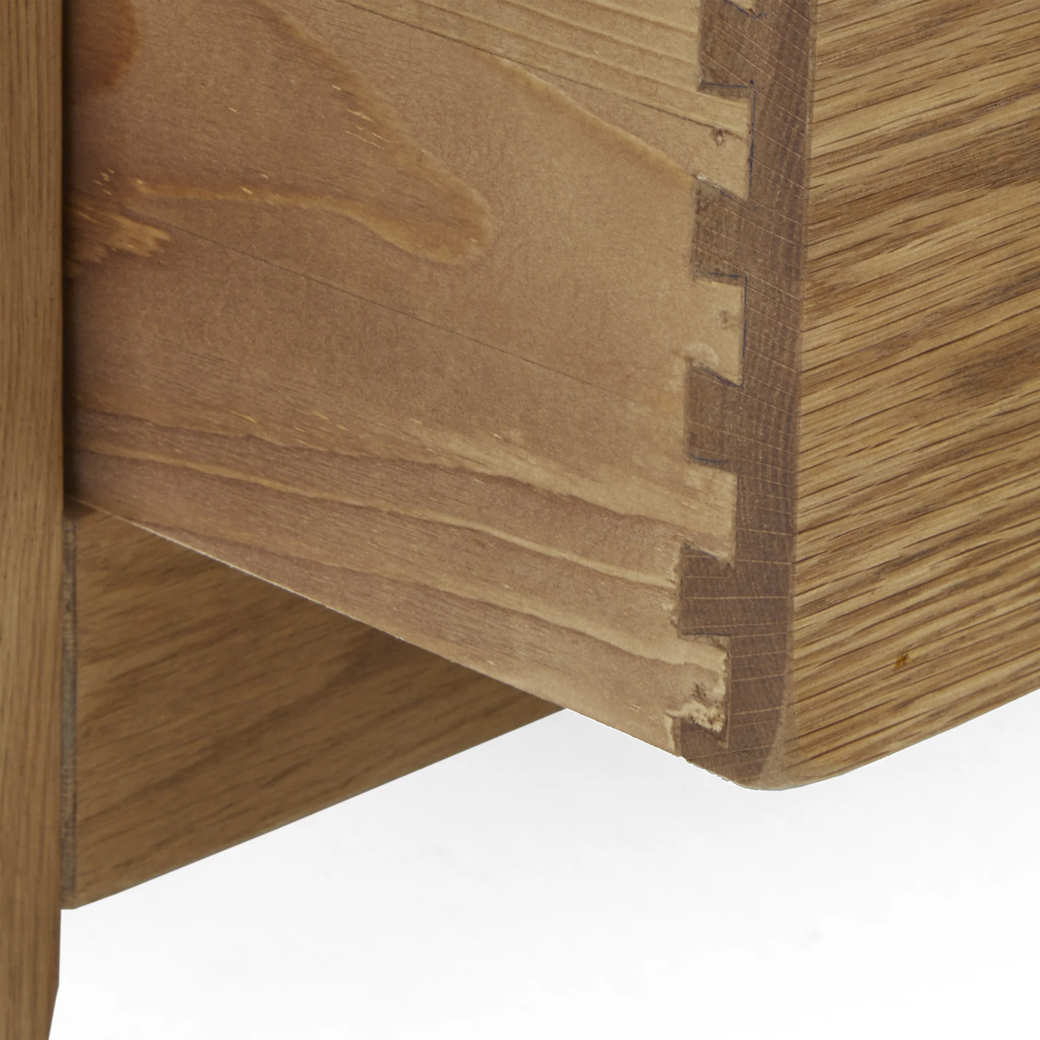 Broadway Oak Corner TV Unit with Drawer - Image 9