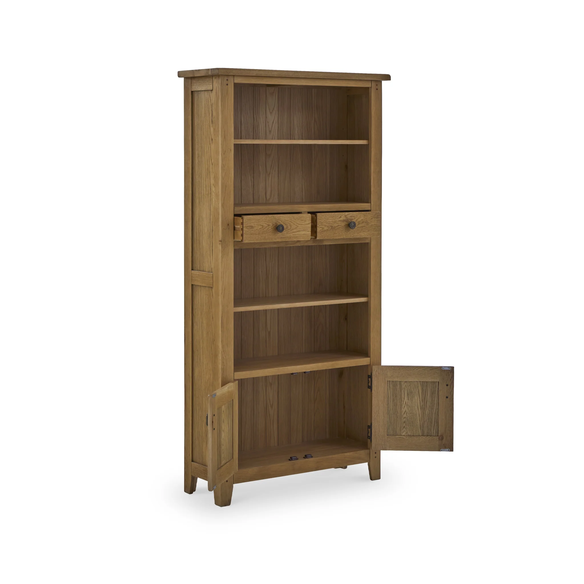 Broadway Oak Display Bookcase - Image 4