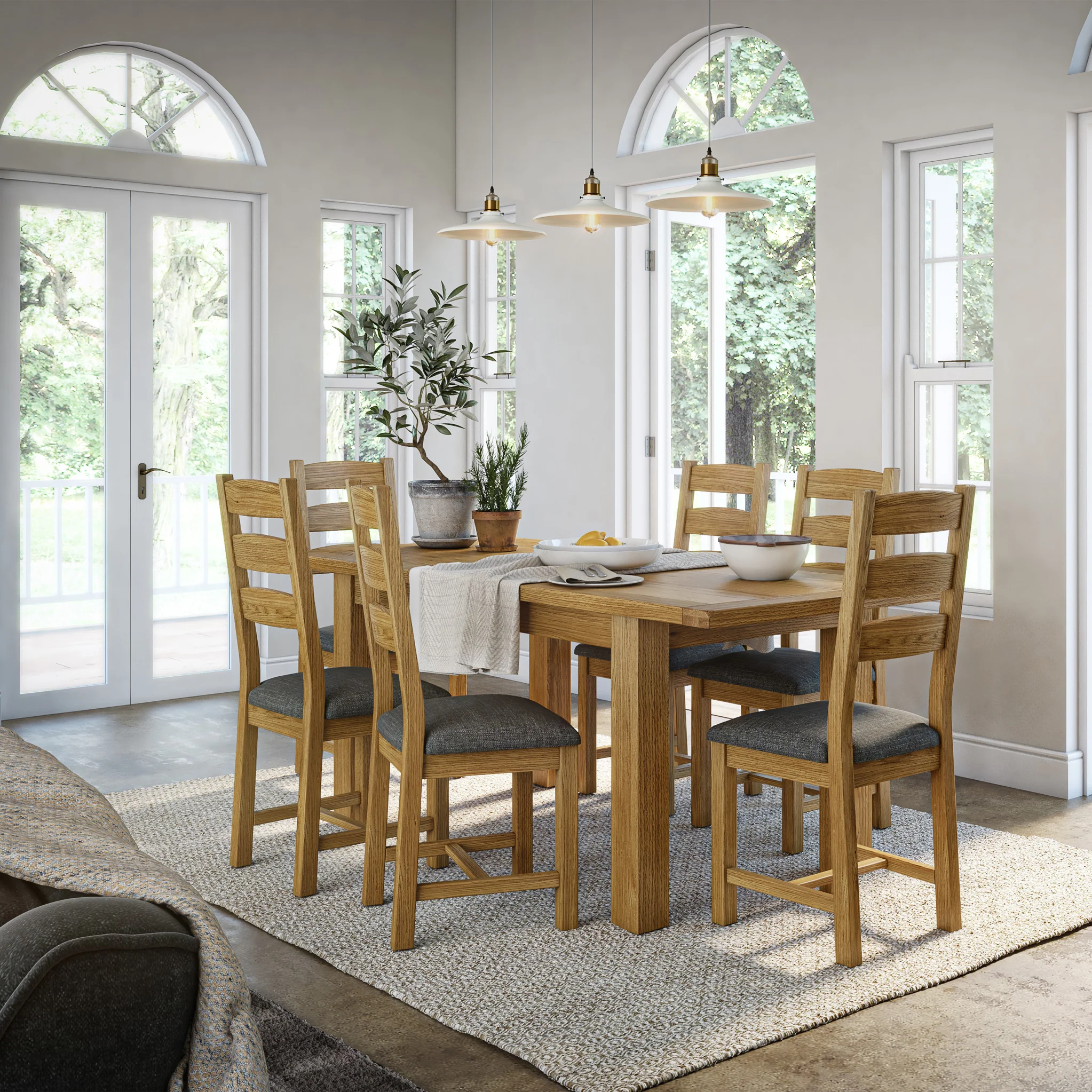 Broadway Oak Ladder Dining Chair - Image 12
