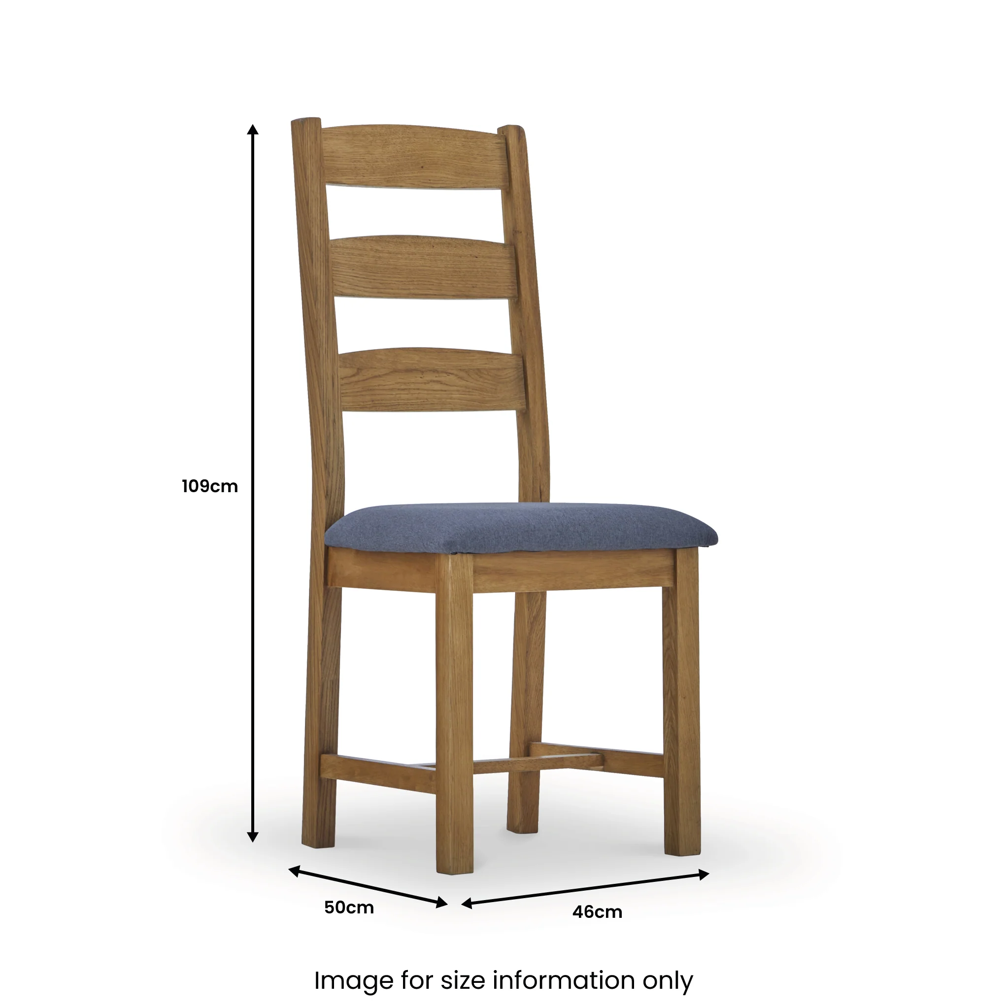 Broadway Oak Ladder Dining Chair - Image 13