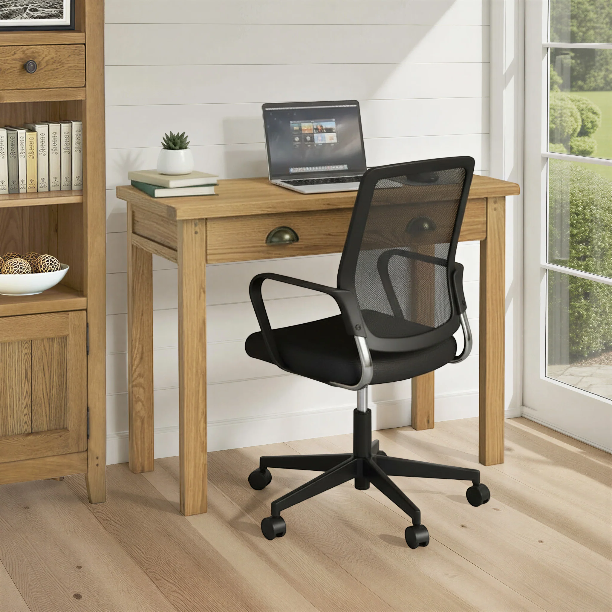 Broadway Oak Laptop Desk - Image 2