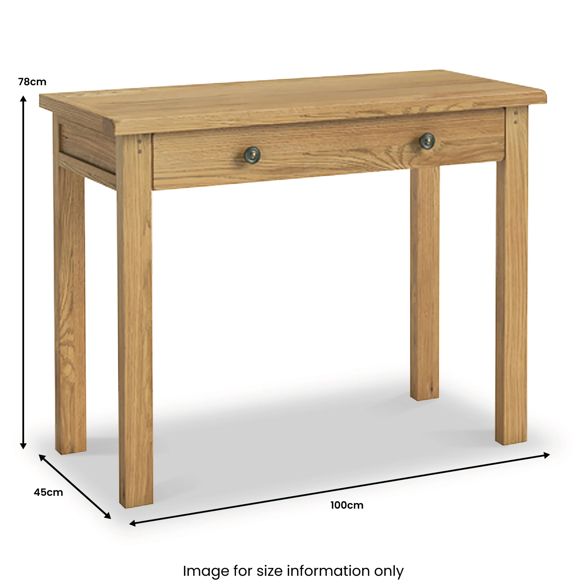 Broadway Oak Laptop Desk - Image 4