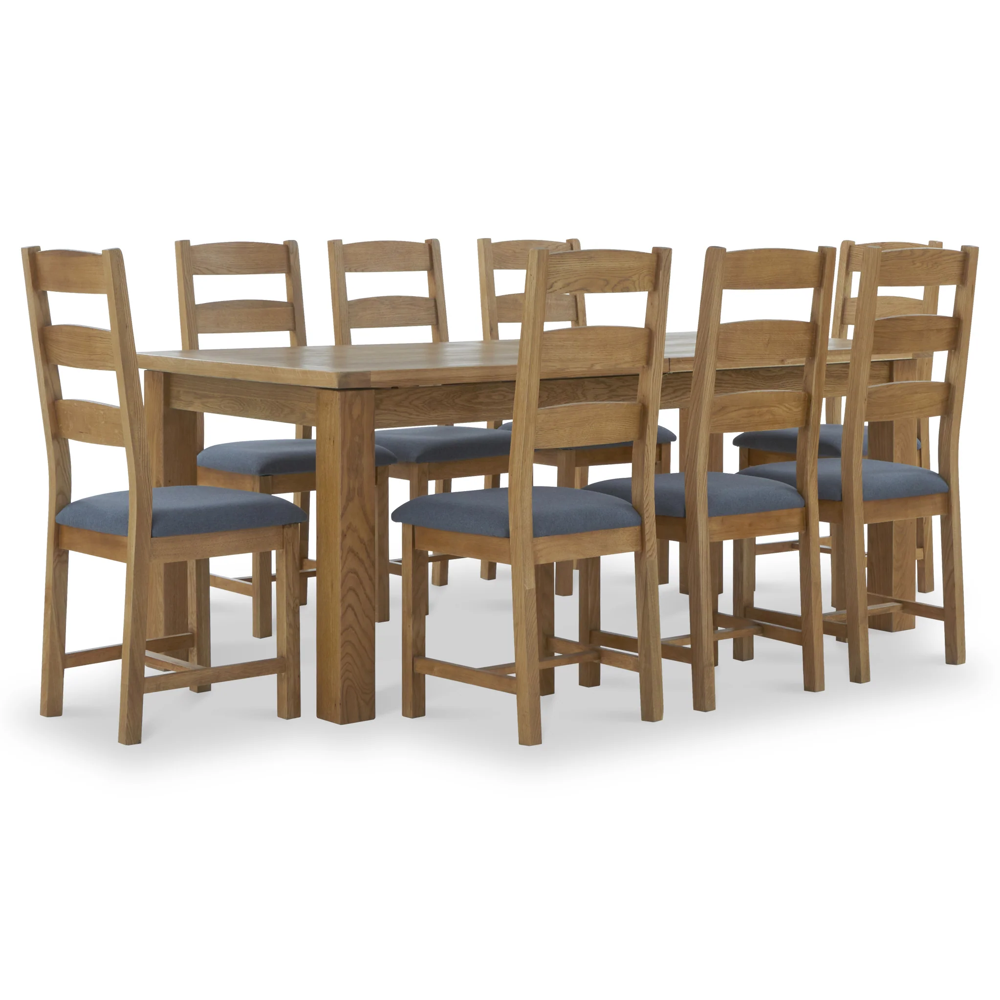 Broadway Oak Large Butterfly Extending Dining Table - Image 14